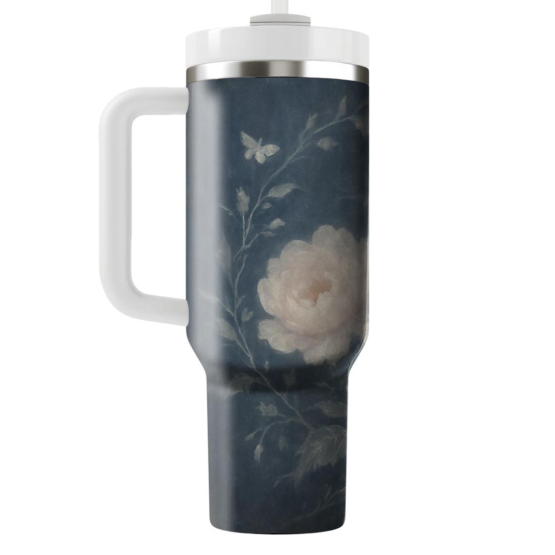 Moonlit Peony Tapestry custom tumblers