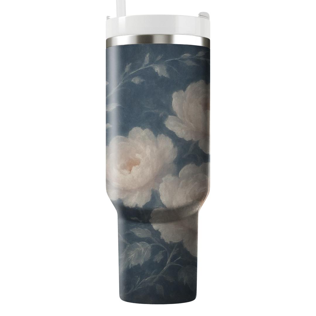 Moonlit Peony Tapestry custom tumblers