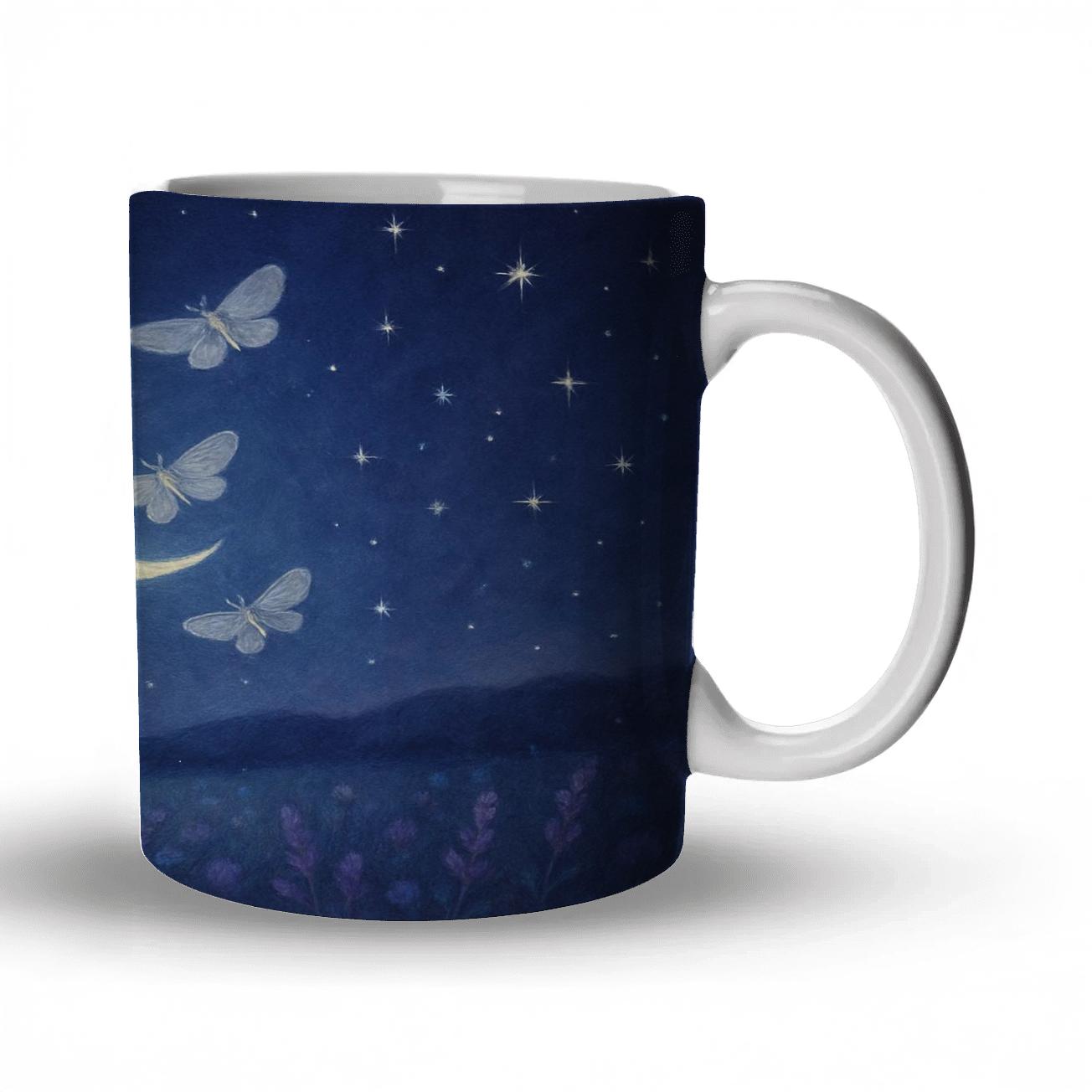 Midnight Lavender Bloom decorative mug sets