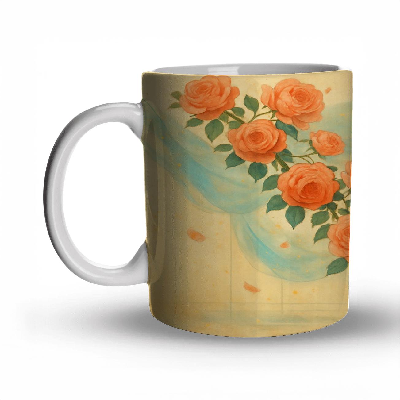 Rose Nebula Cascade premium drinkware mugs