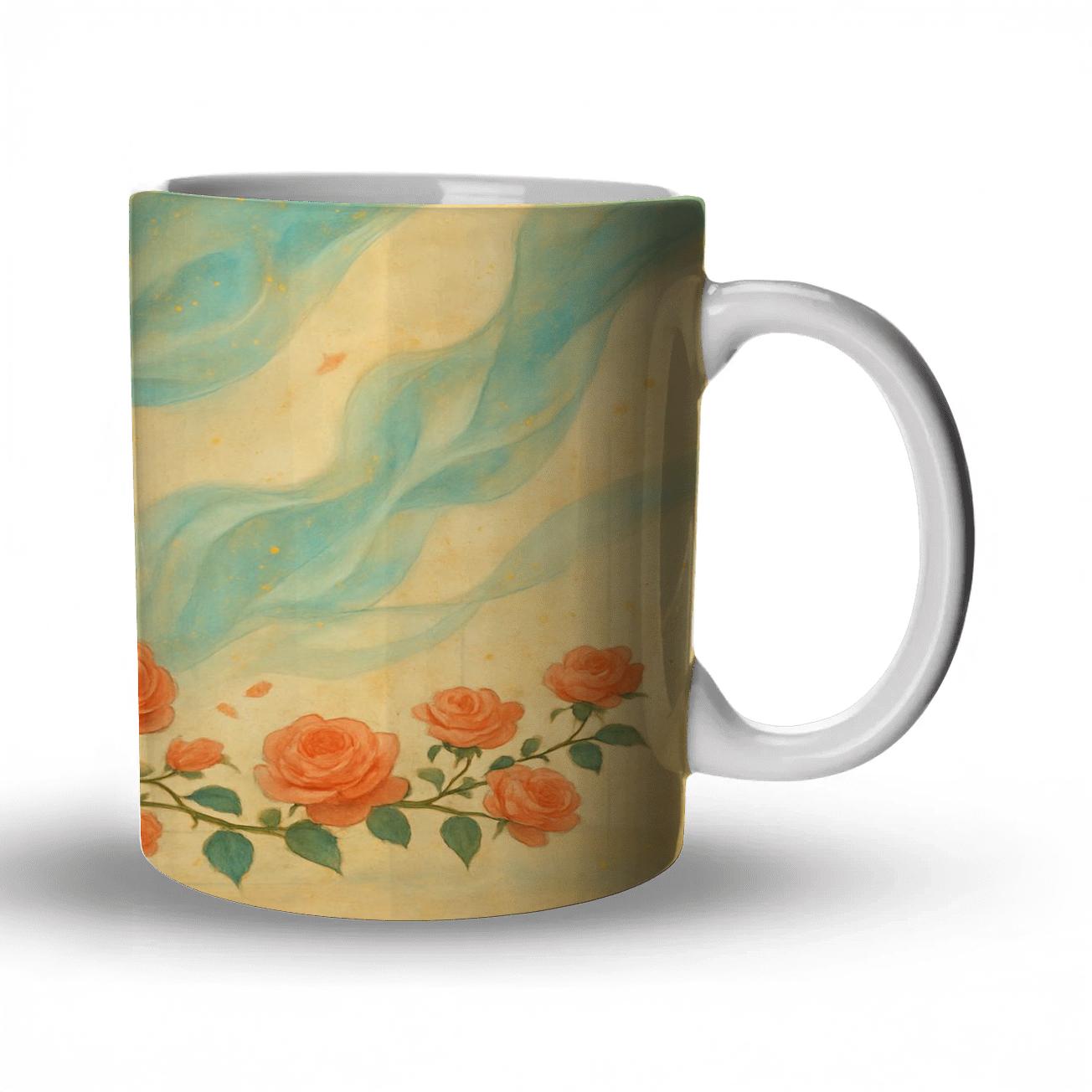 Rose Nebula Cascade premium drinkware mugs