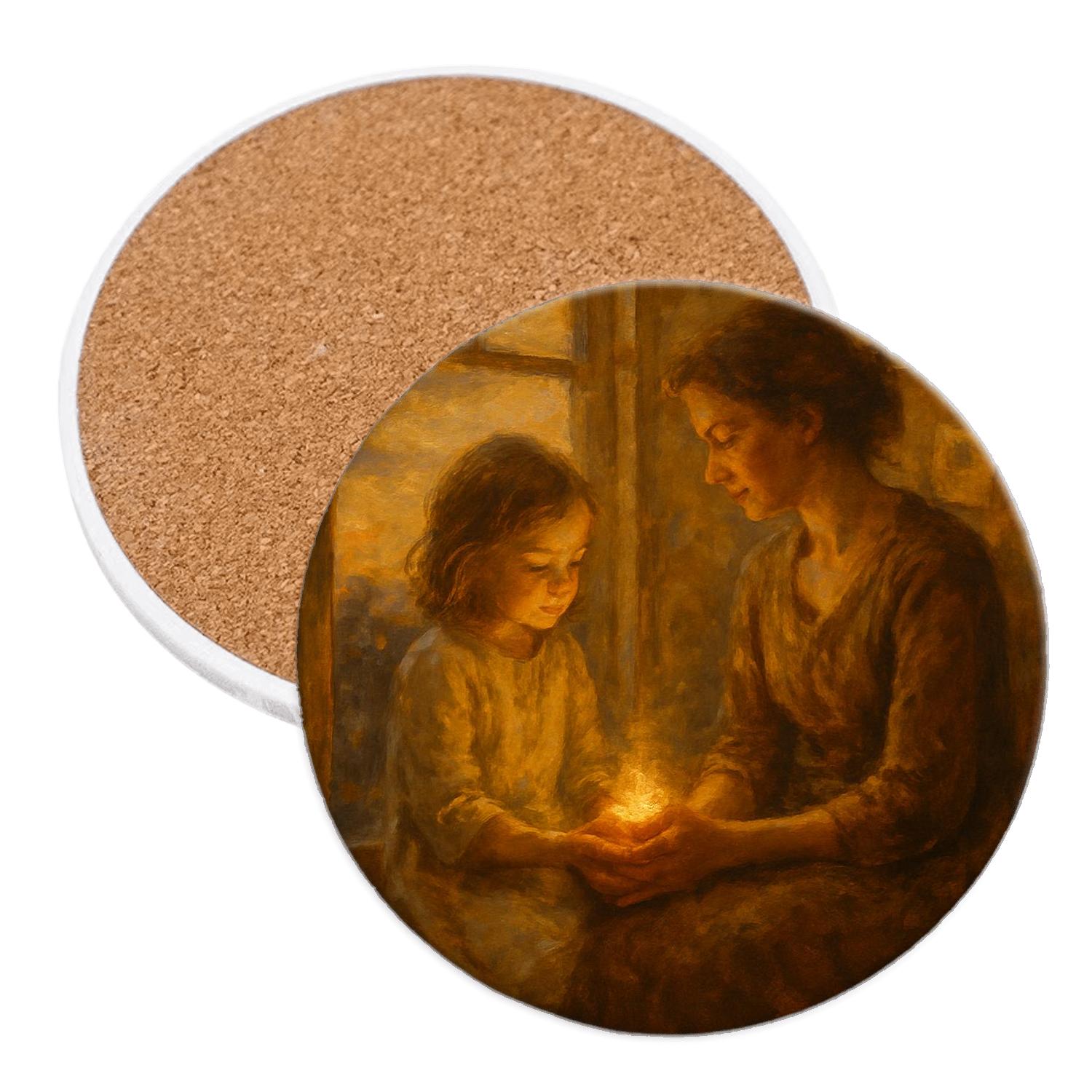 Endless Embrace A Mothers Hand In Yours stone coaster collections