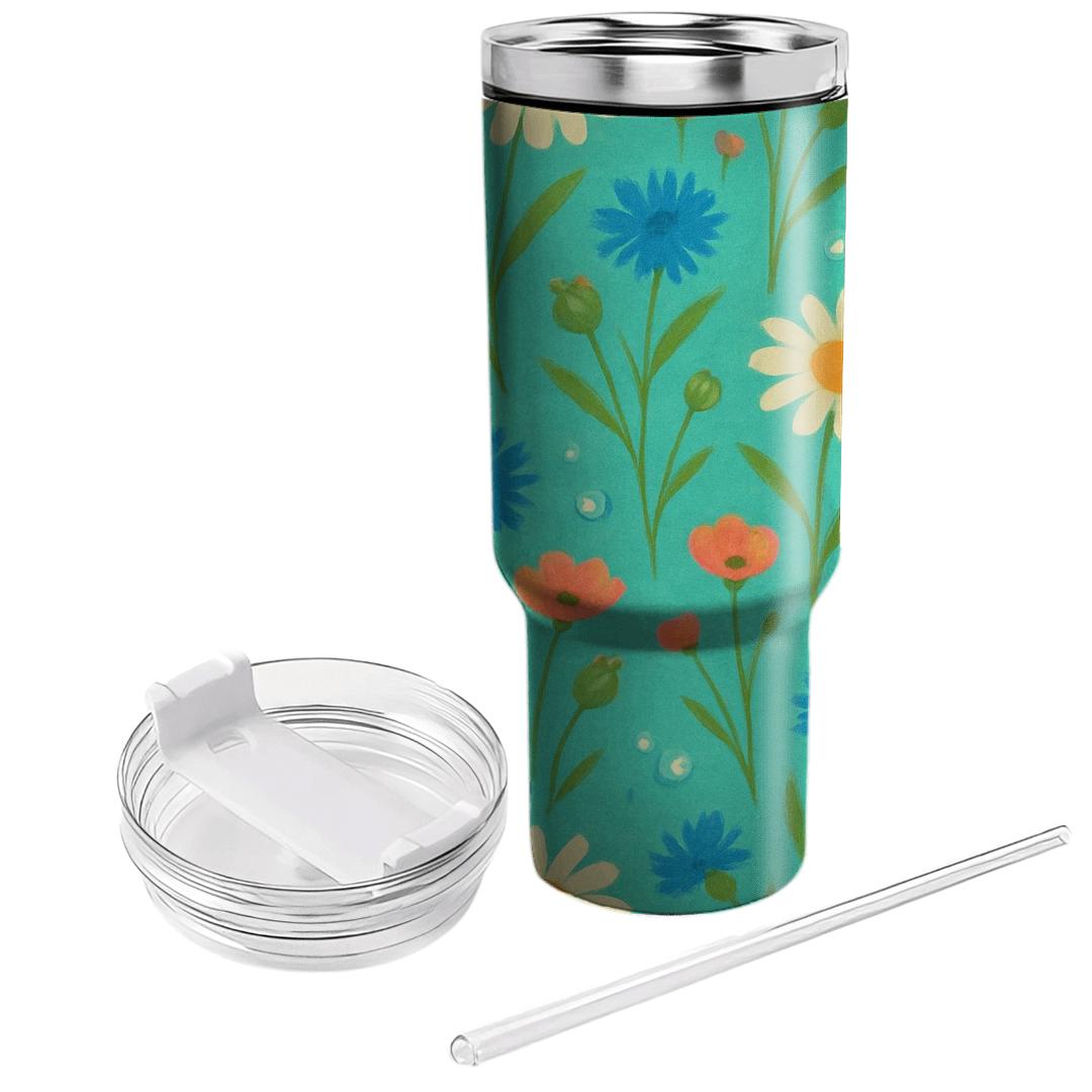 Sunrise Wildflower Medley tumbler cups