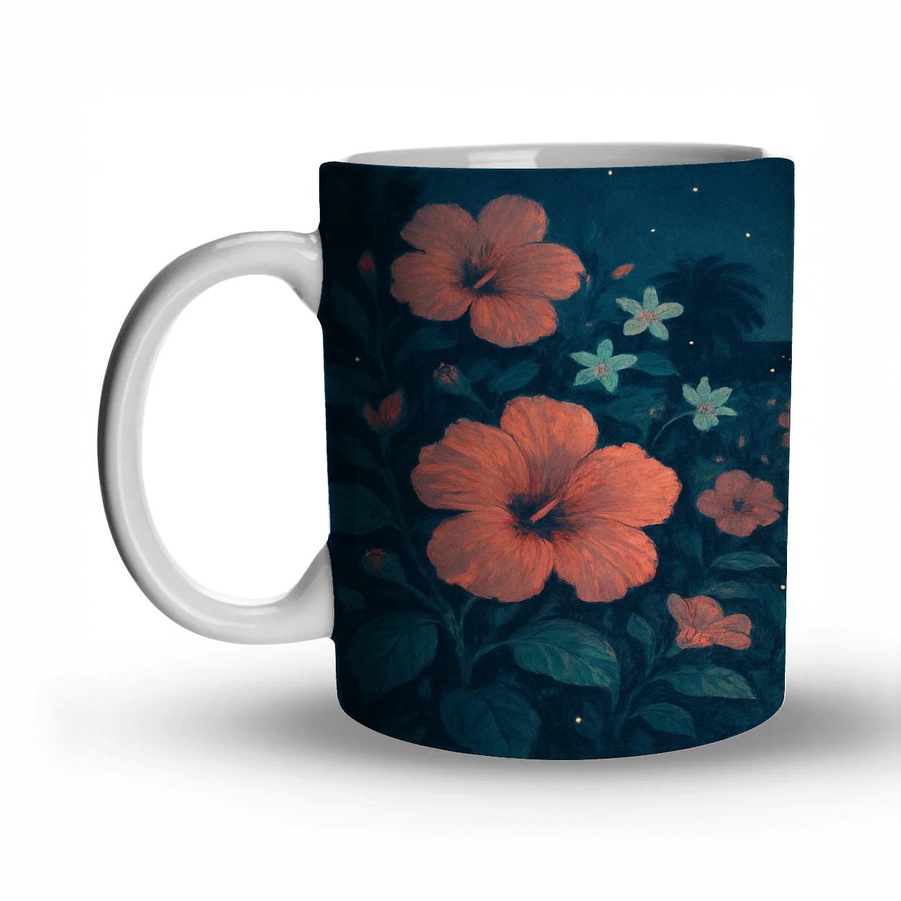 Midnight Blossom Summer premium drinkware mugs