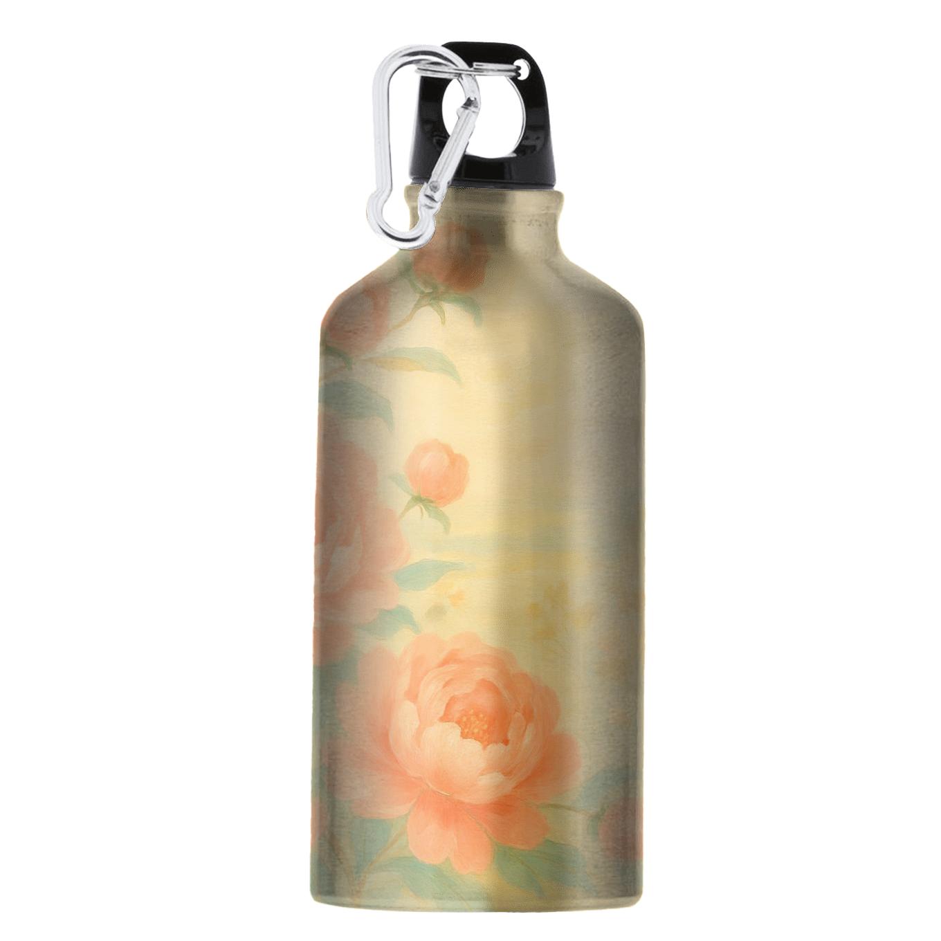 Sunlit Peony Cascade portable sports bottles