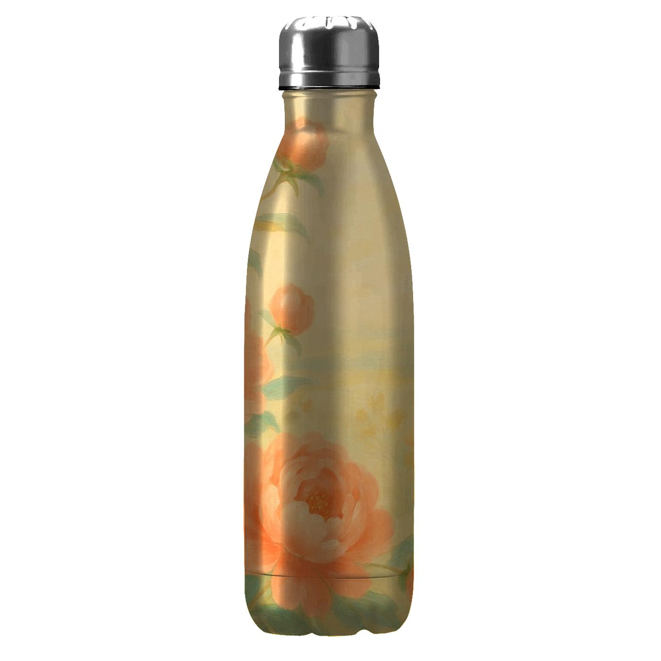 Sunlit Peony Cascade water bottles for gifts