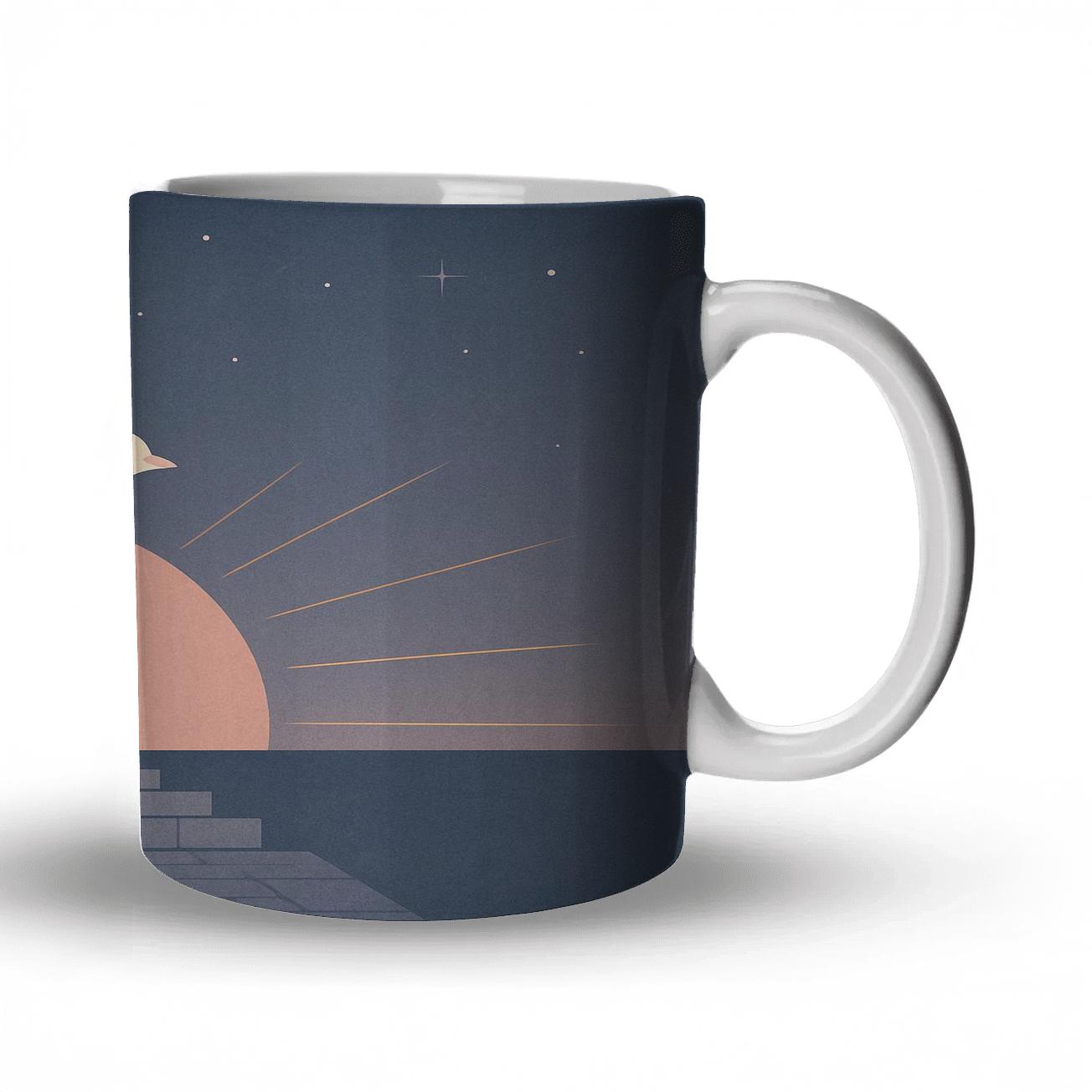 Dove Horizon Of Grace travel mugs with handles