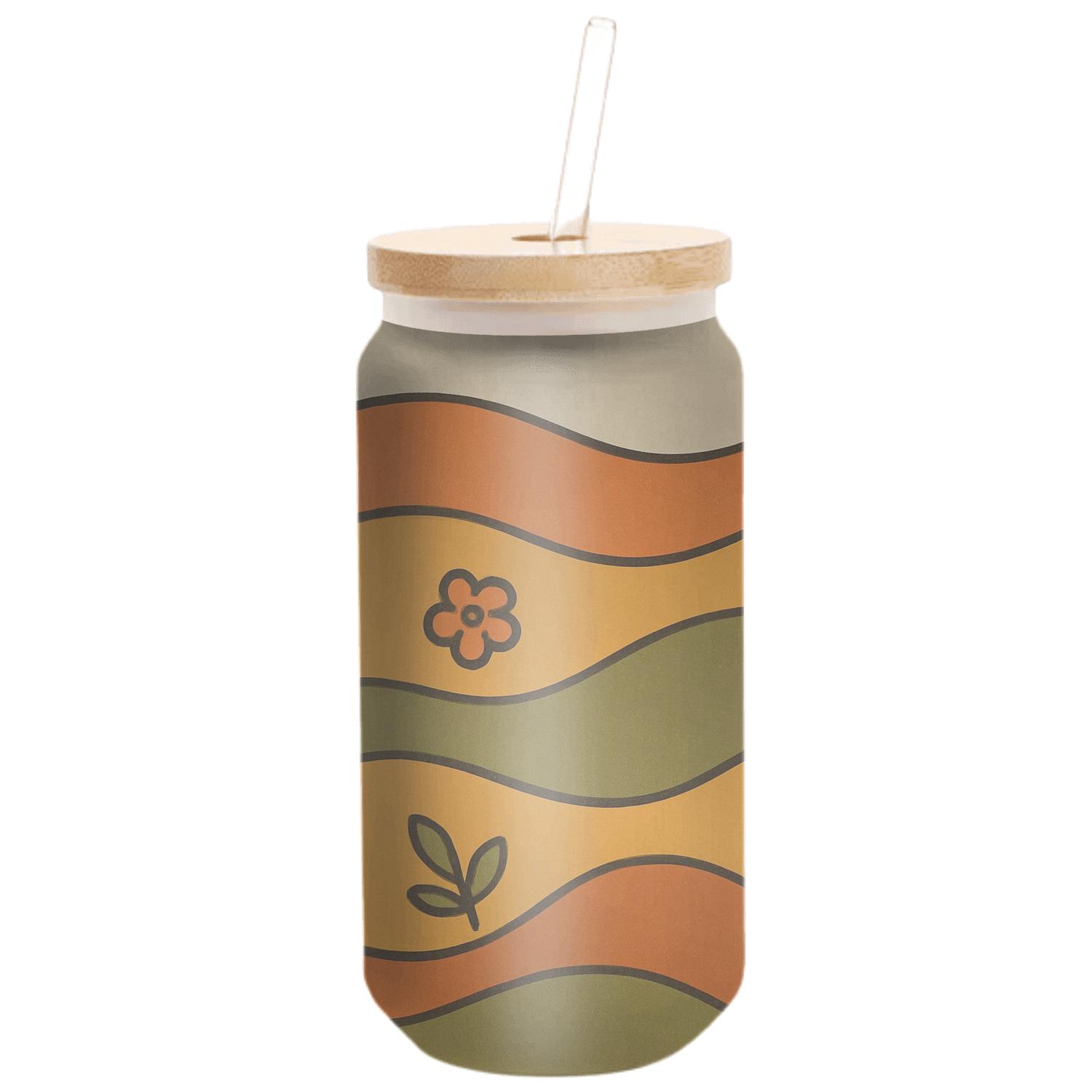 Groovy Orchard Waves custom engraved glassware