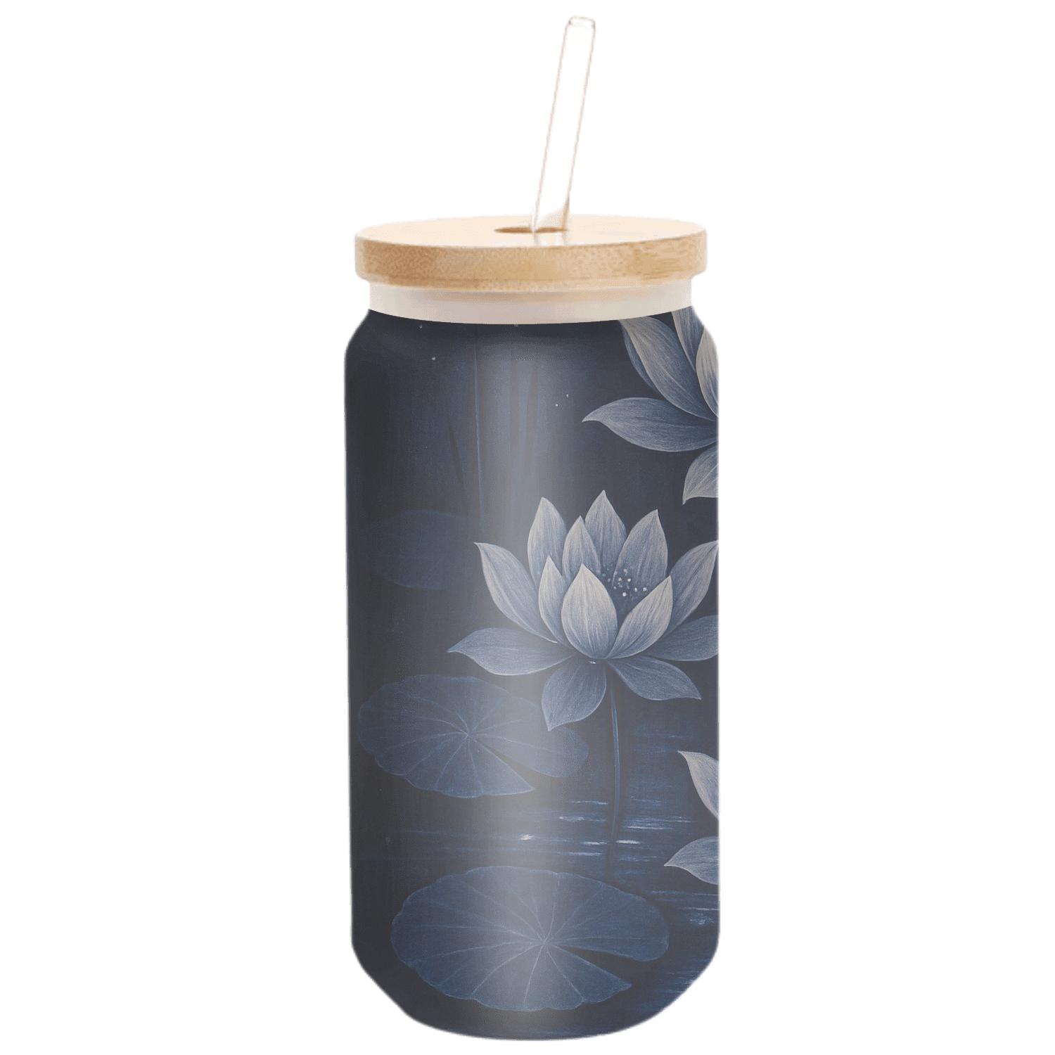 Midnight Lotus Cascade custom engraved glassware