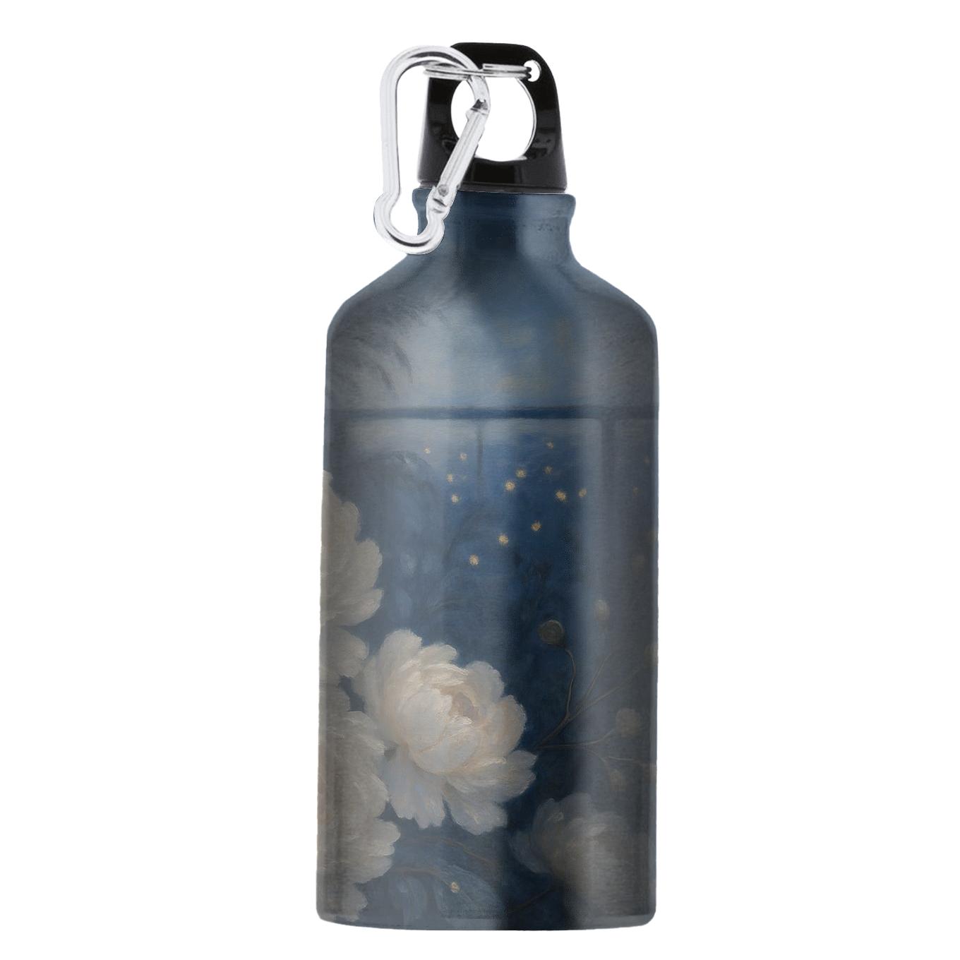 Moonlit Peony Cascade custom sports bottles