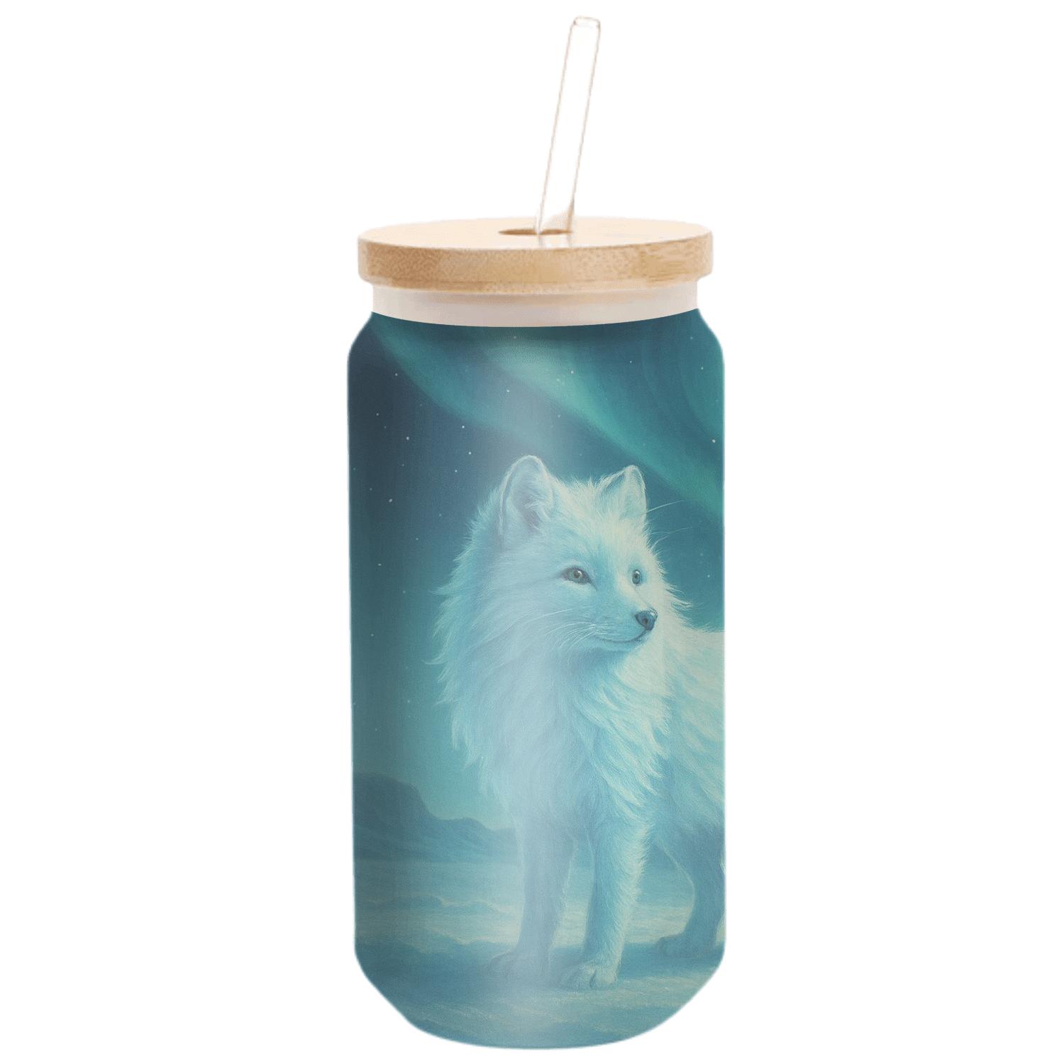 Aurora Arctic Fox Dream premium crystal drinkware