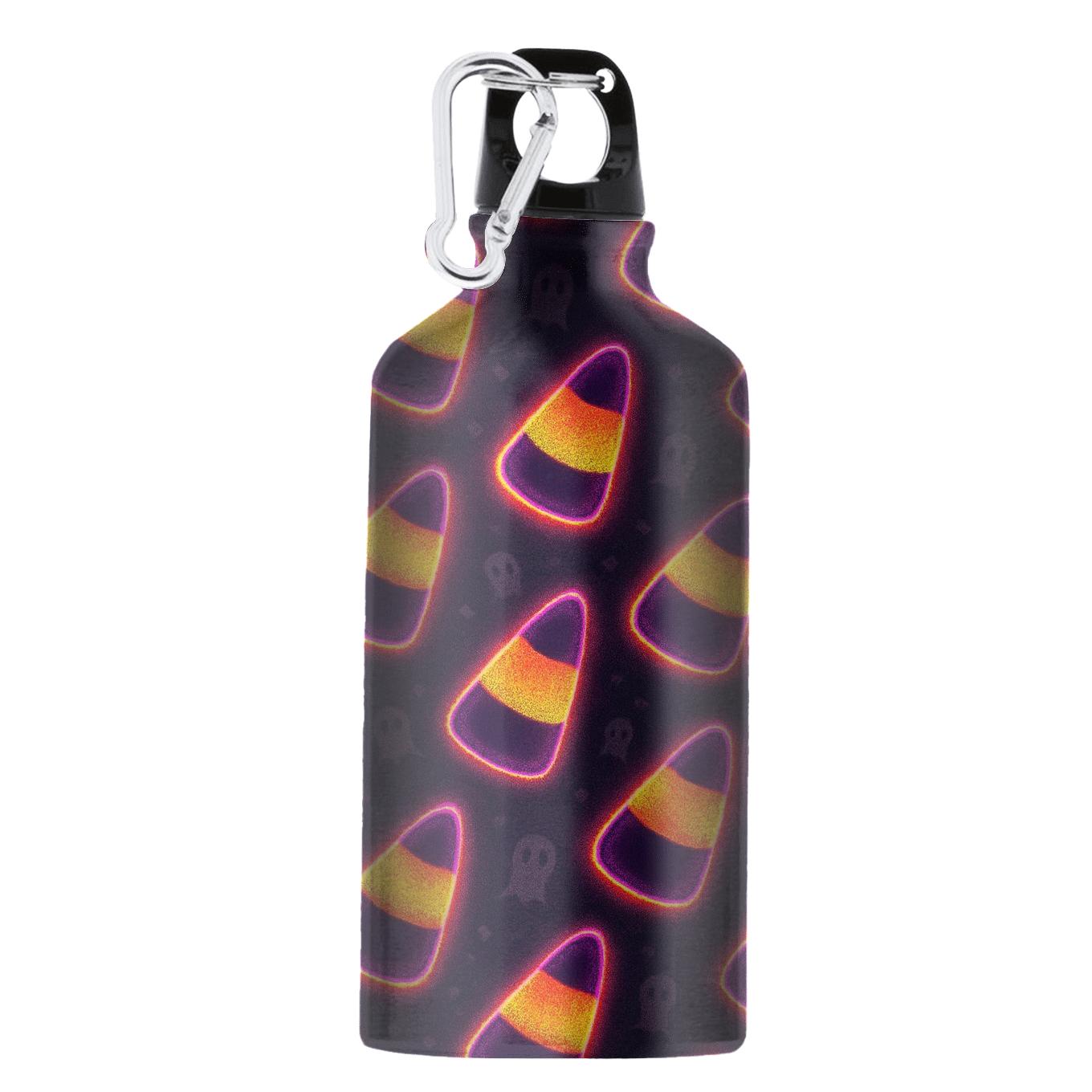 Candy Corn Diagonal Array Neon Carnival portable sports bottles