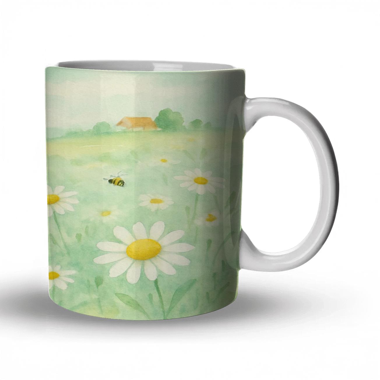 Spring Meadow Chamomile novelty coffee mugs
