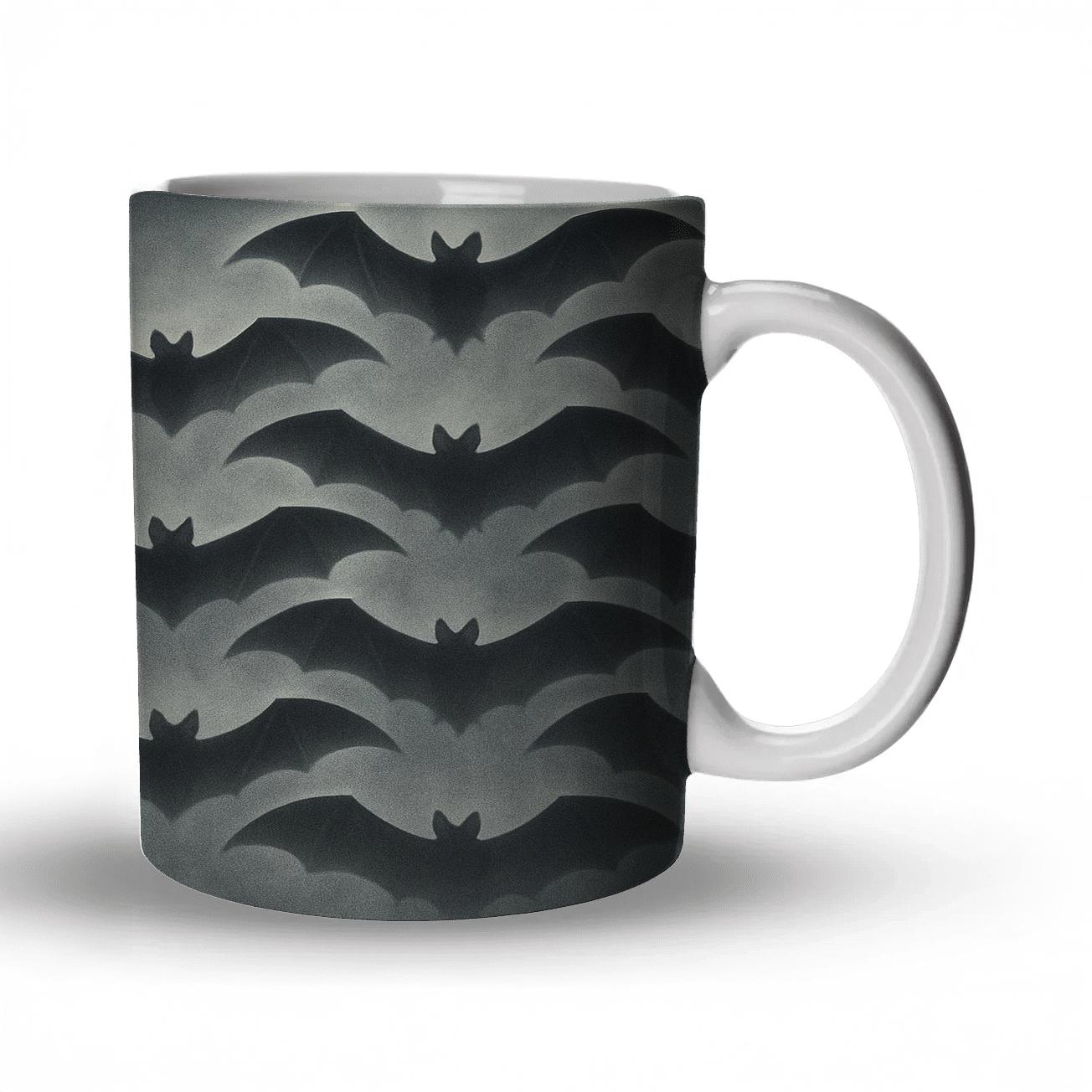 Mirrored Bat Pairs Nightfall insulated thermal mugs