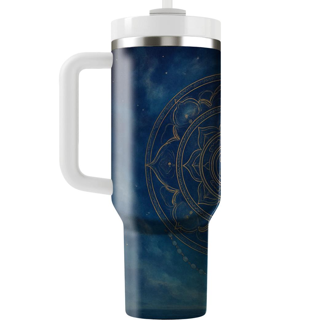 Nebula Prayer Mandala insulated tumblers