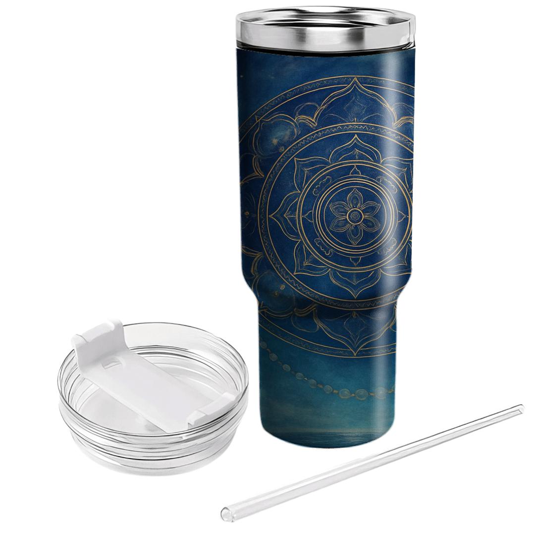 Nebula Prayer Mandala insulated tumblers