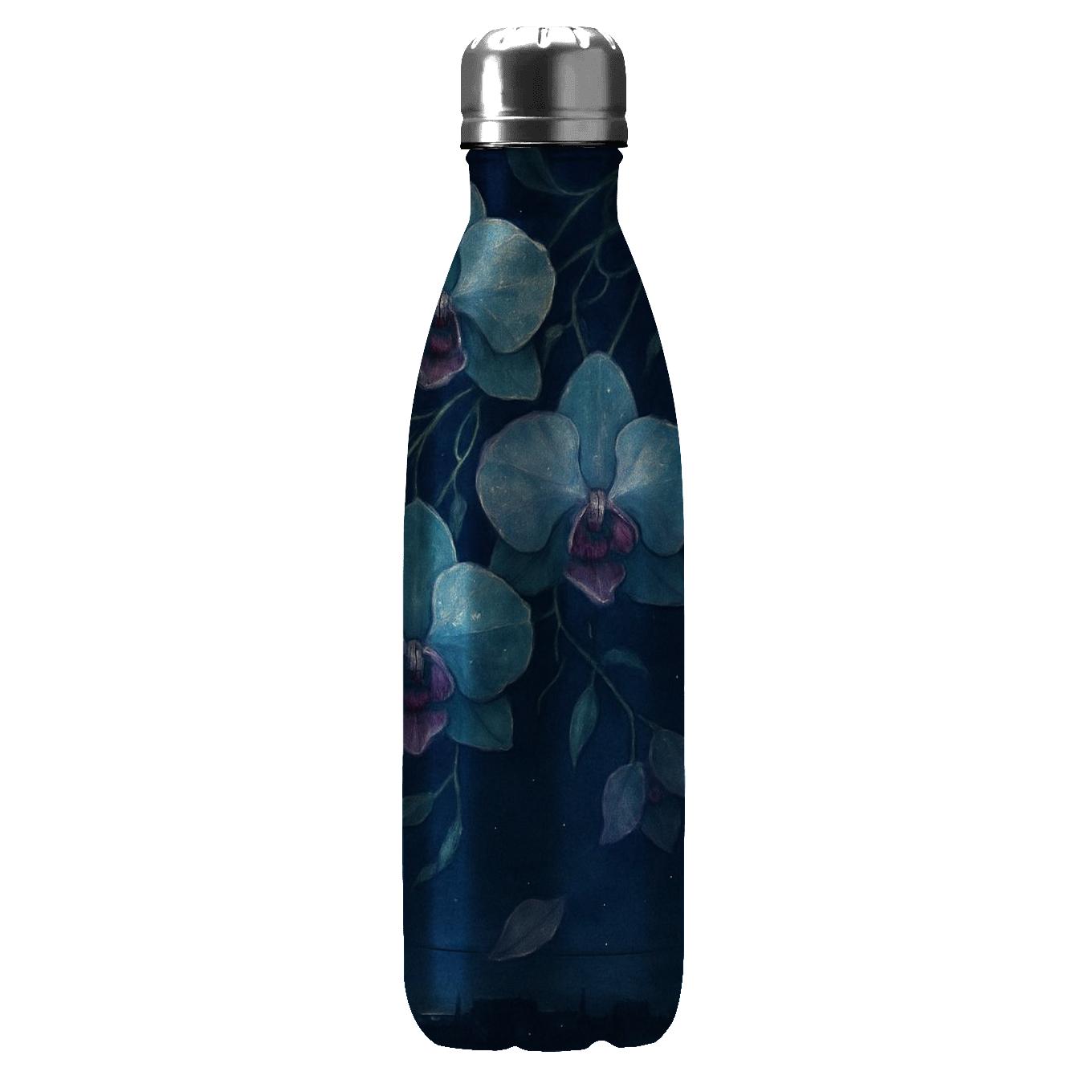 Midnight Orchid Cascade personalized water bottles