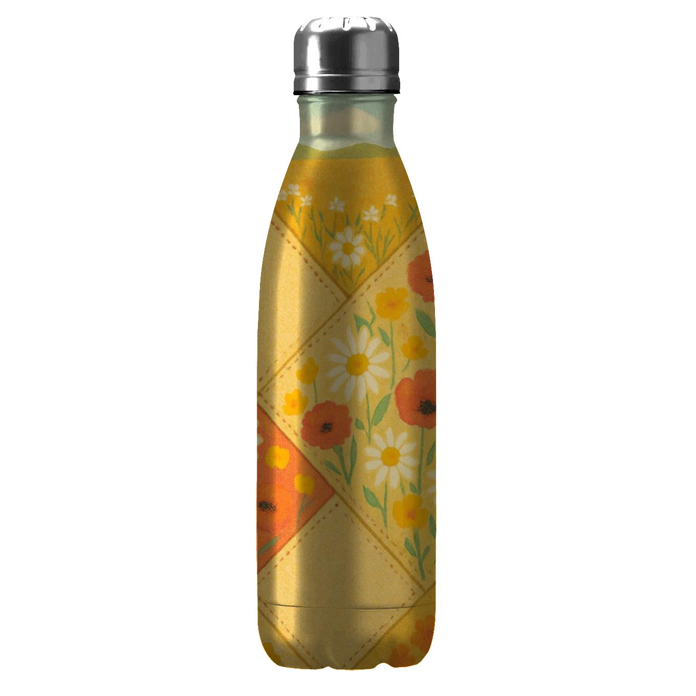 Sunlit Meadow Patchwork travel water bottles