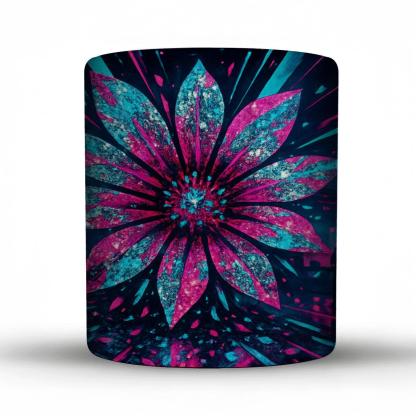  Neon Prism Disco Bloom personalized mugs