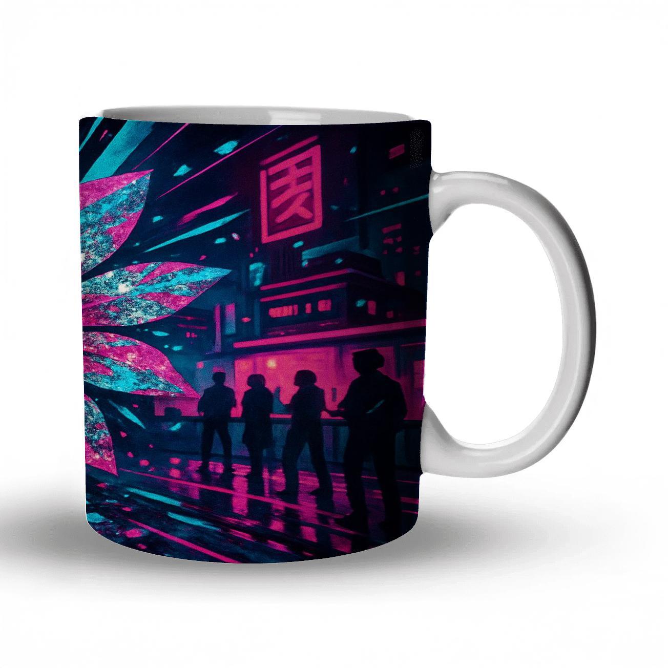  Neon Prism Disco Bloom personalized mugs