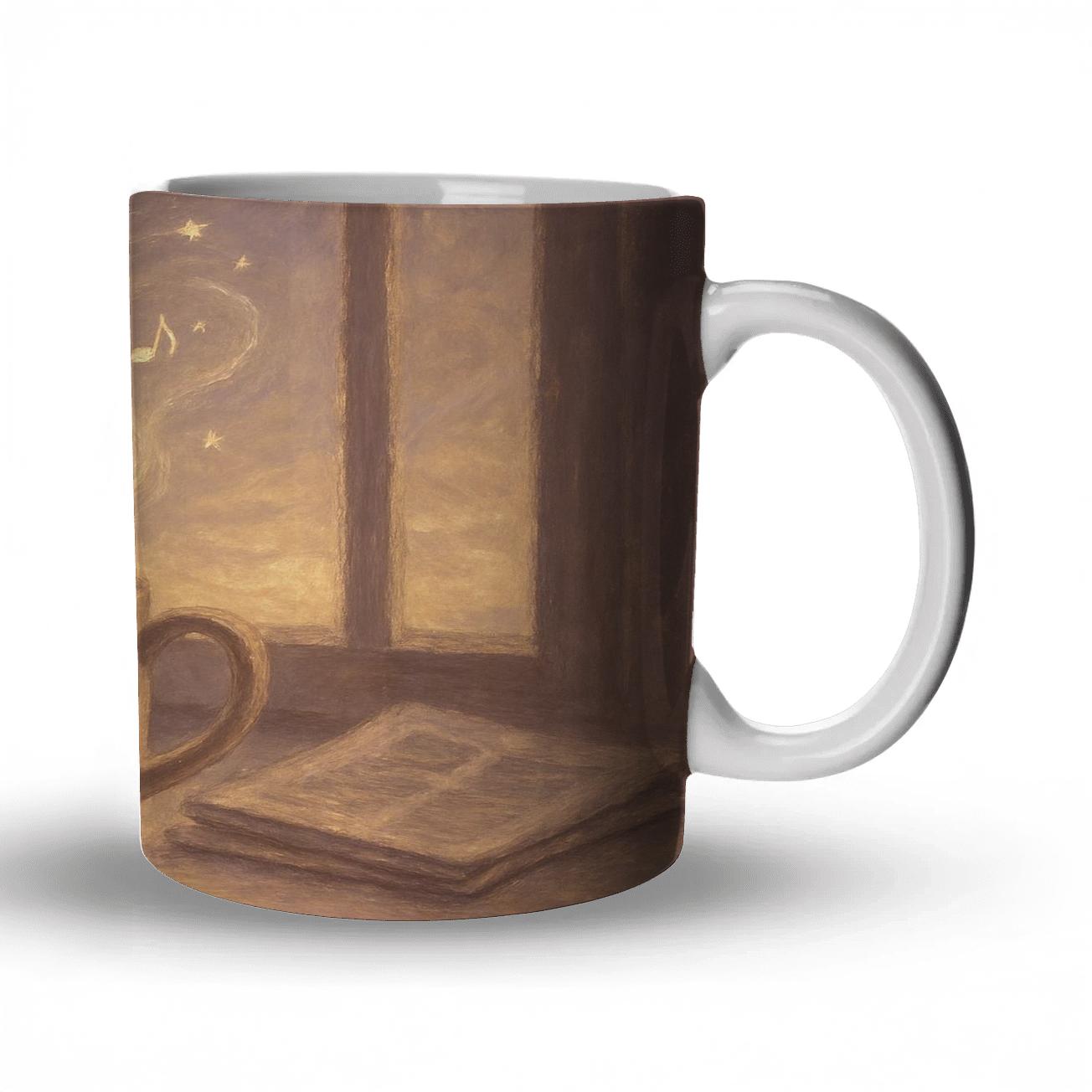 Steam Symphony At Dawn novelty coffee mugs
