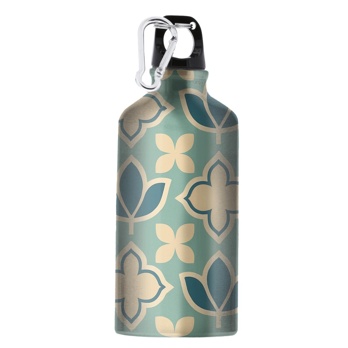Tessellated Lotus Grid sports bottles with lids