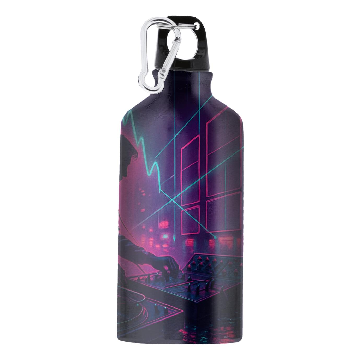 Neon Synthwave Nightclub sports bottles for gifts