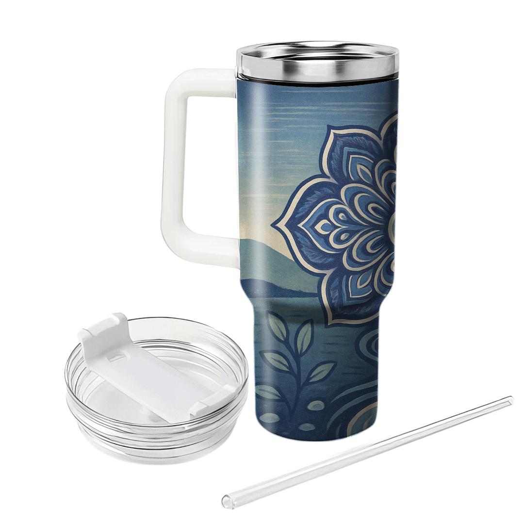 River Of Blessings Mandala tumblers for gifts