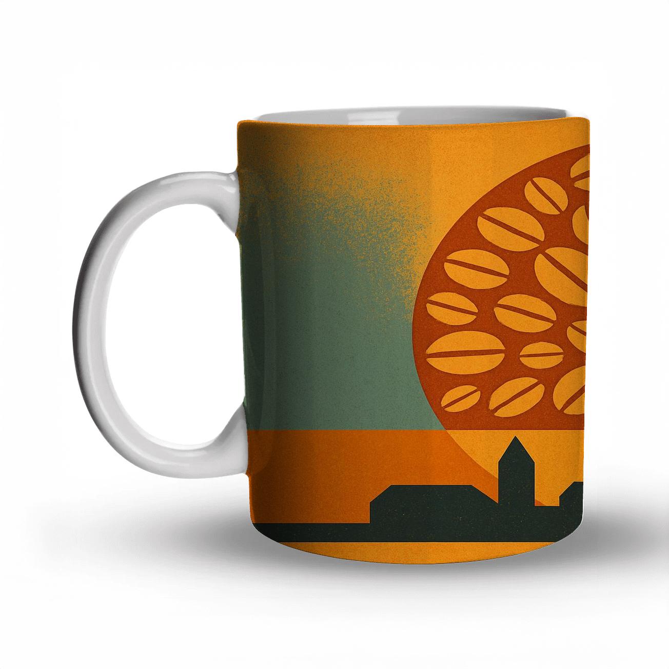 Bean Mosaic Sunrise gift mugs for occasions