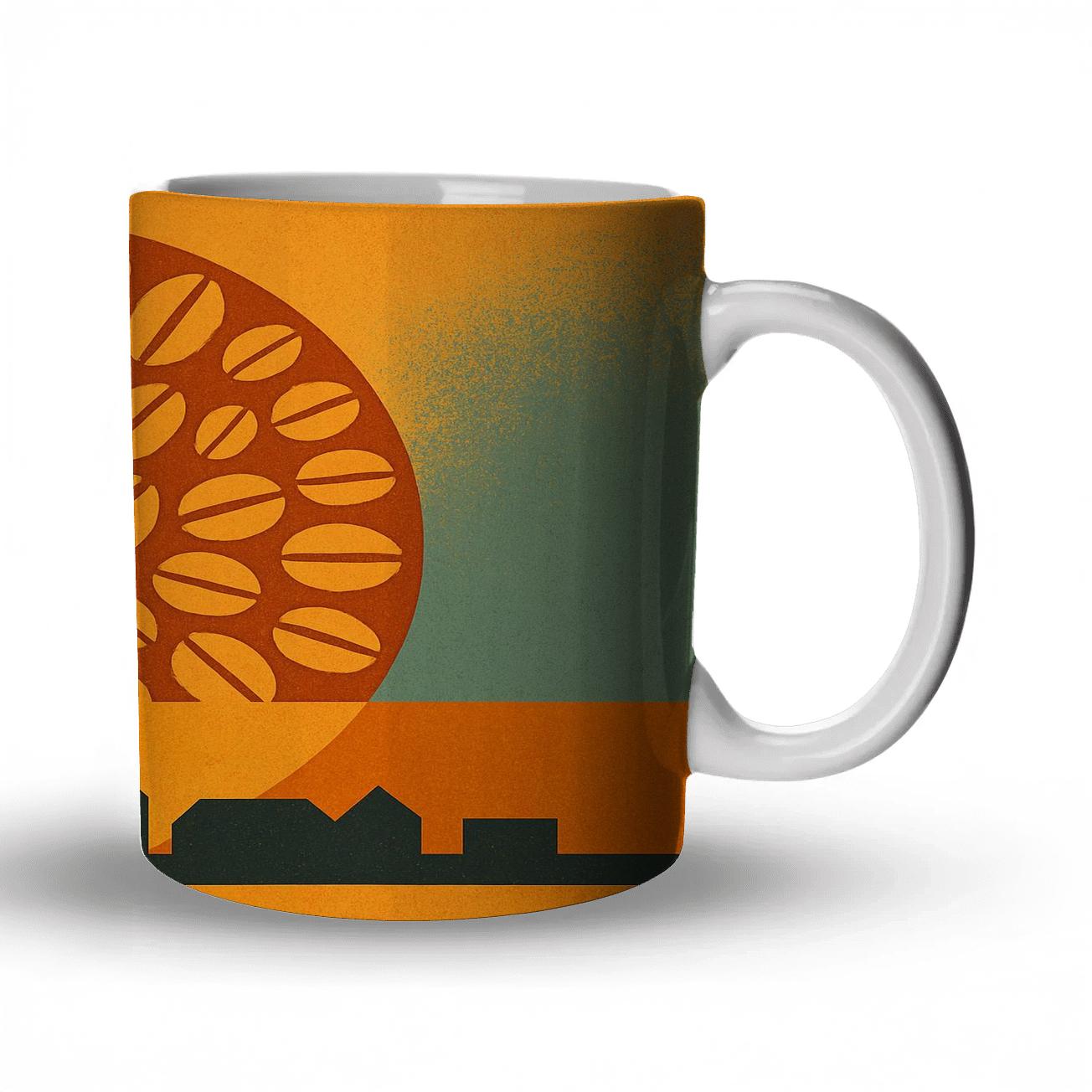 Bean Mosaic Sunrise gift mugs for occasions