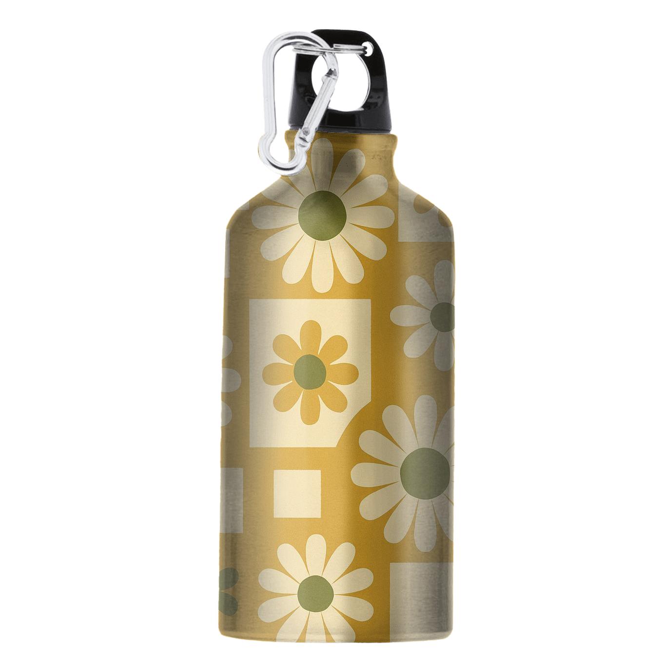 Sunlit Mod Daisy Grid custom sports bottles