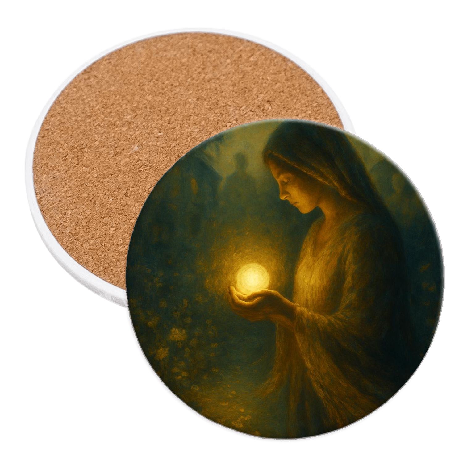 Everlight Embrace Of A Mother decorative beverage coasters