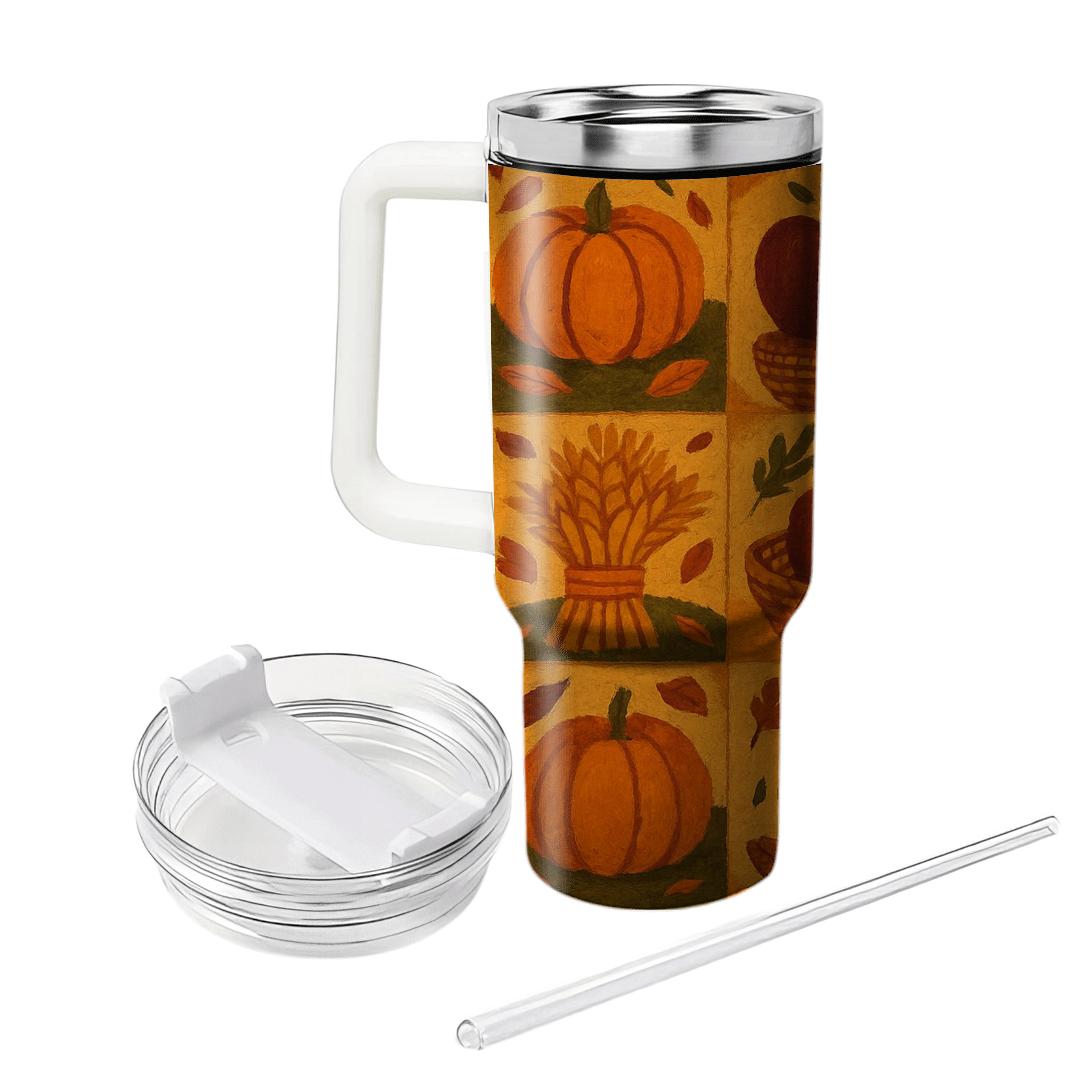 Harvest Mosaic Autumn decorative tumblers