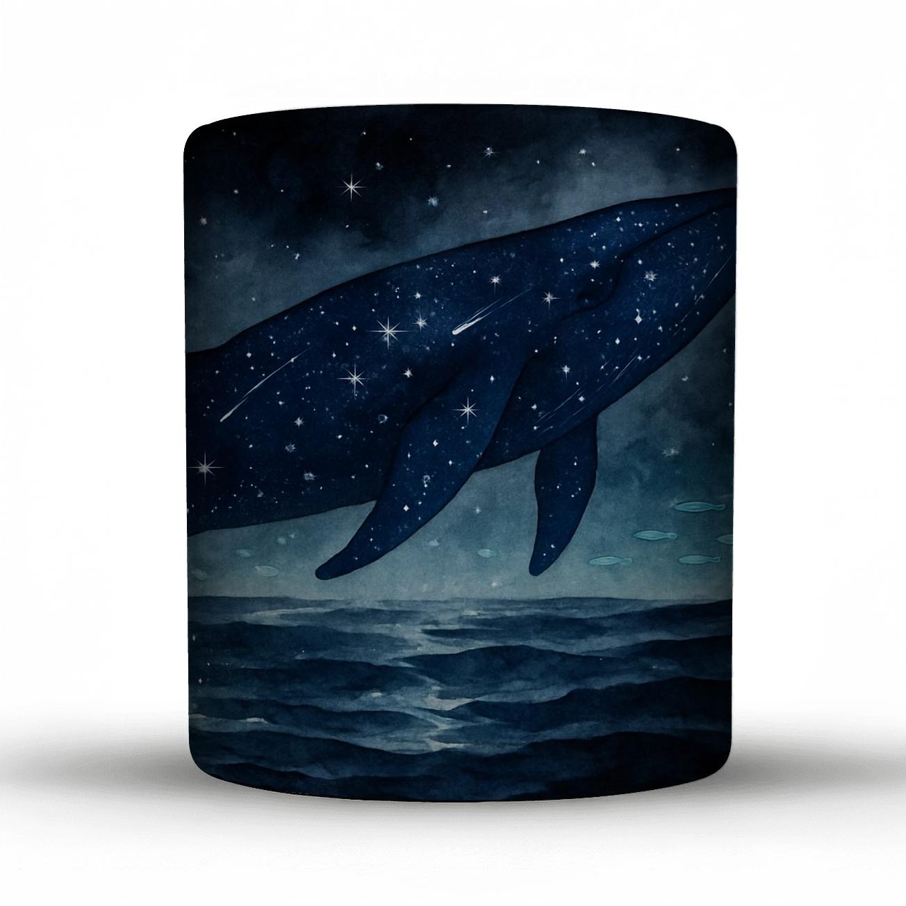 Galactic Whale Tide travel mugs with handles