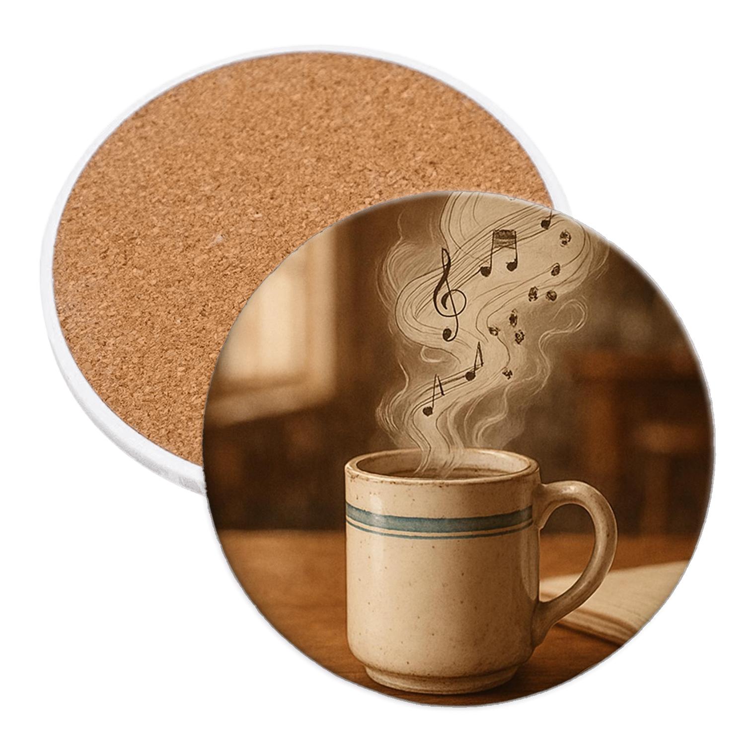 Steam Sonata personalized drink coasters