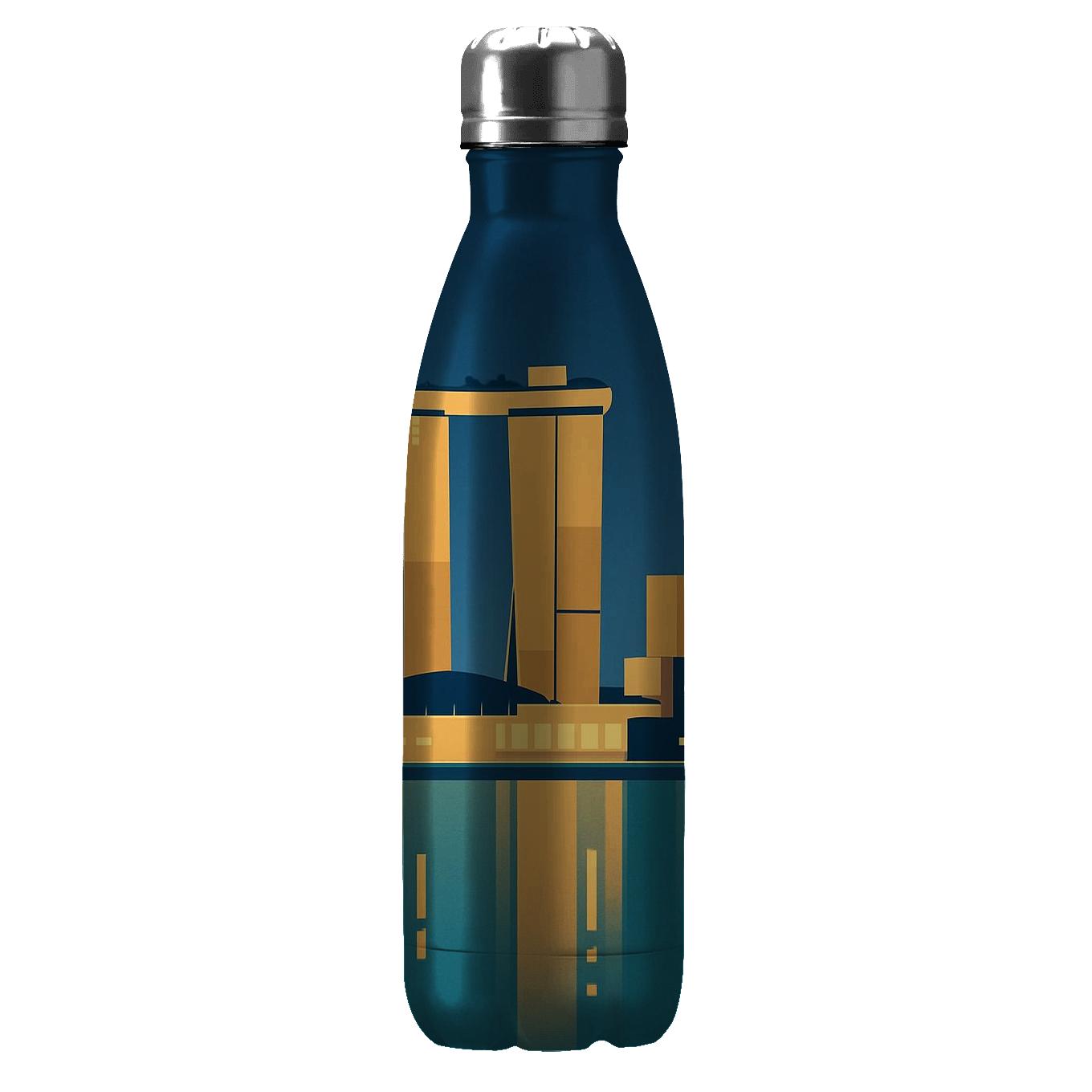 Marina Bay Skyline Singapore custom water bottles