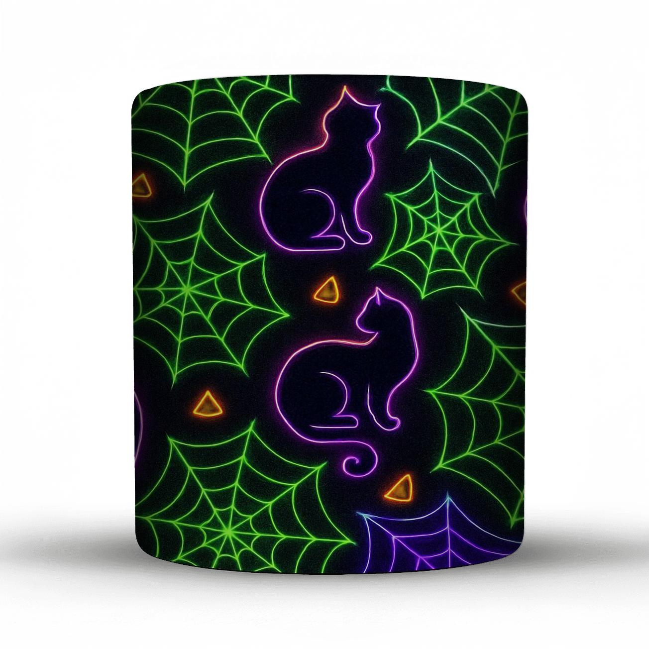 Neon Carnival Cobweb Scatter personalized mugs