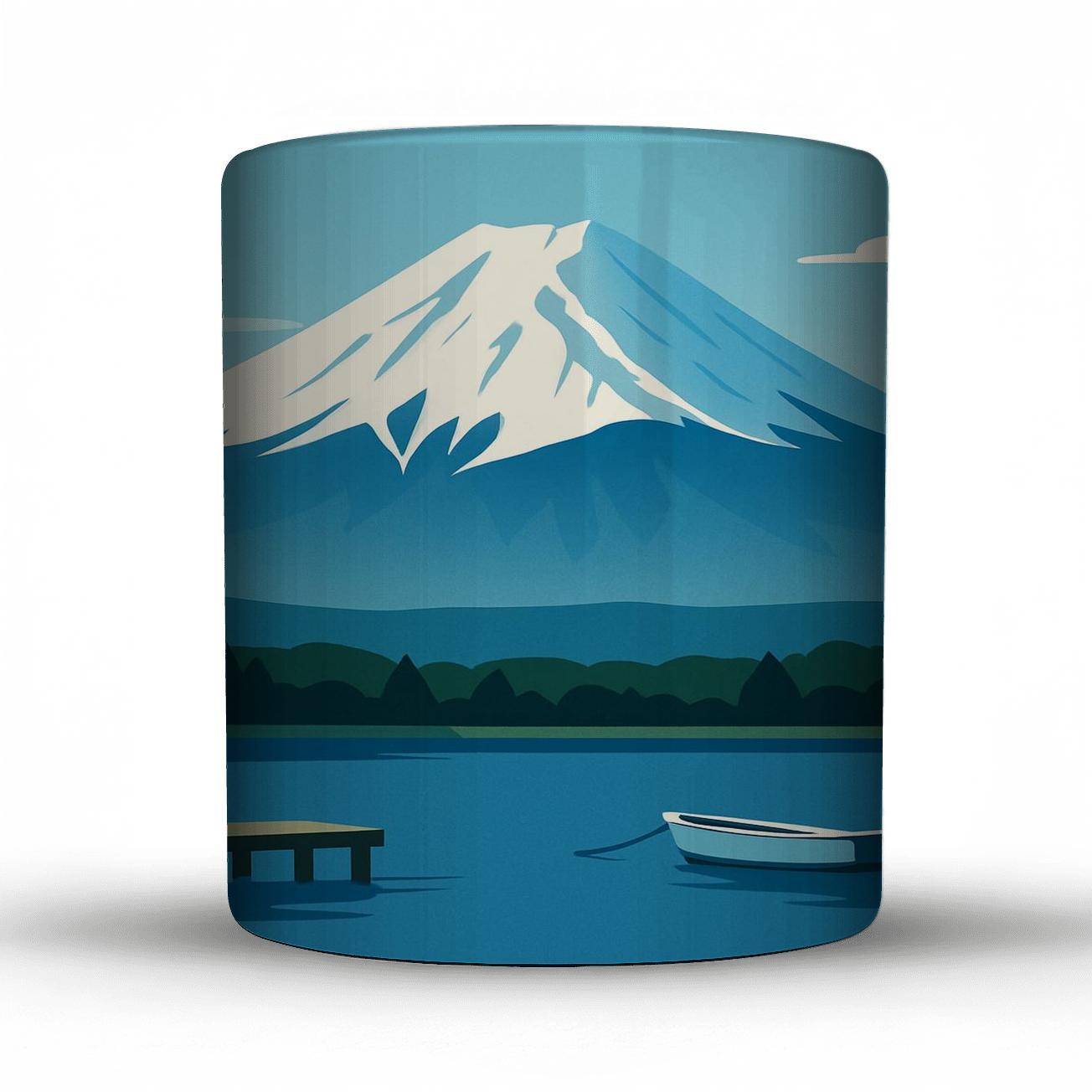 Mount Fuji Lake Kawaguchi Viewpoint Japan decorative mug sets