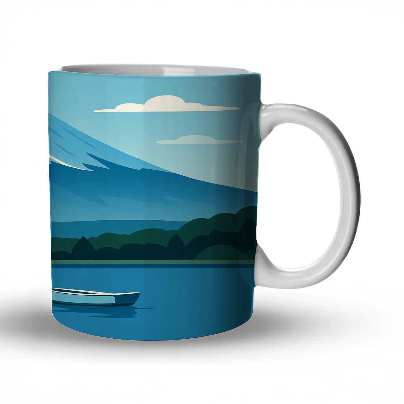 Mount Fuji Lake Kawaguchi Viewpoint Japan decorative mug sets