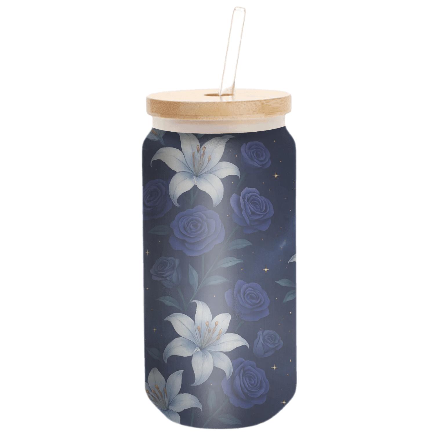 Celestial Night Garden textured glass