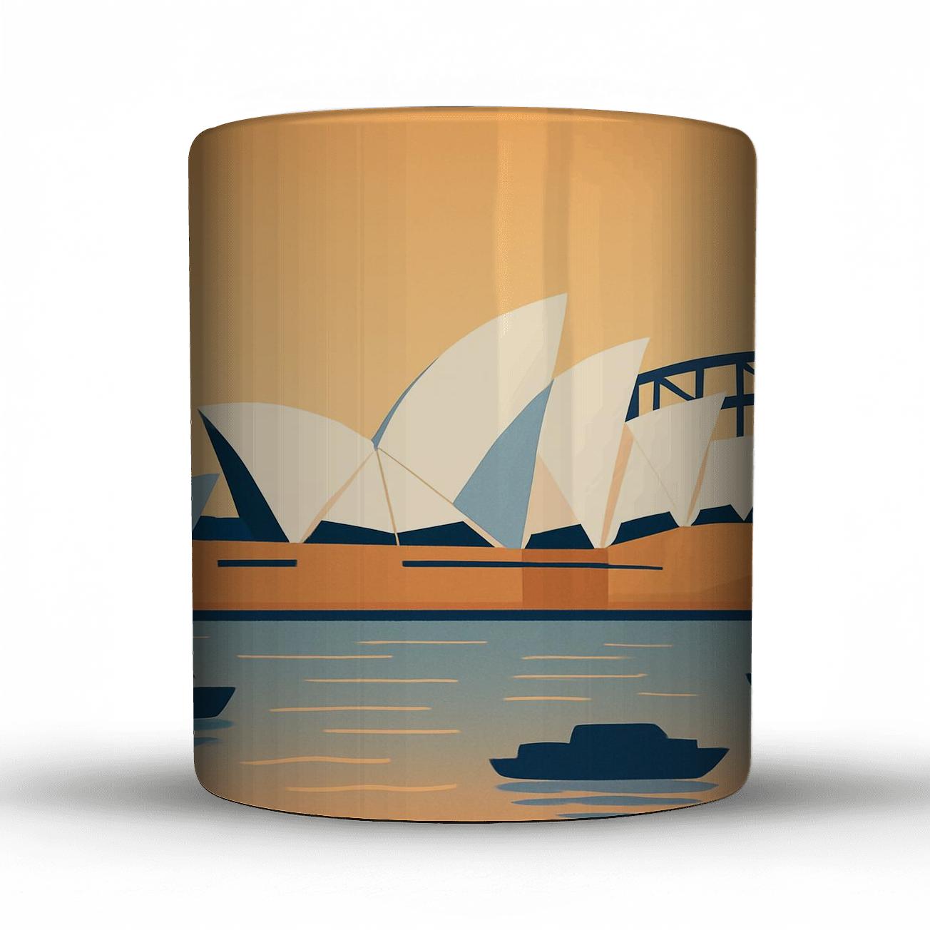 Sydney Opera Harbor View custom printed mugs