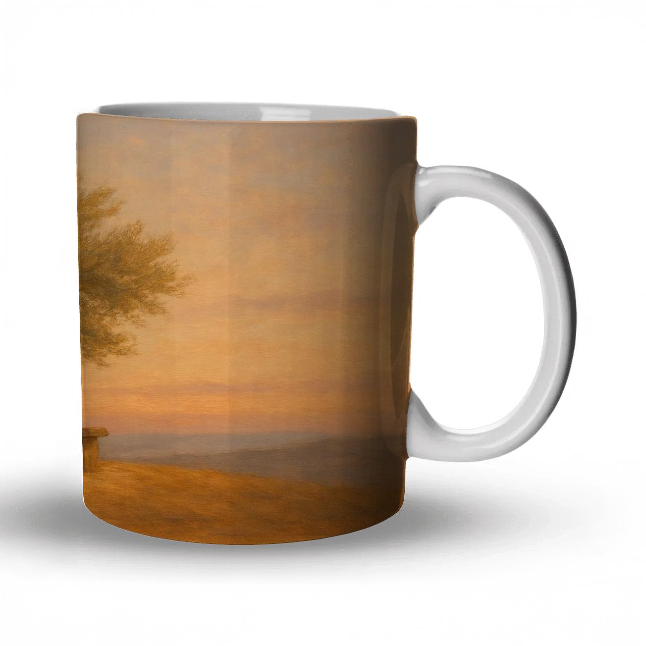 Sanctuary Under The Olive Tree travel mugs with handles