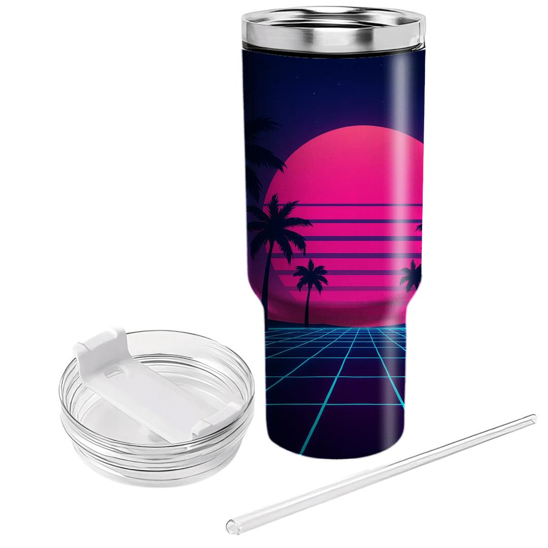 Arcade Grid Horizon tumblers with lids