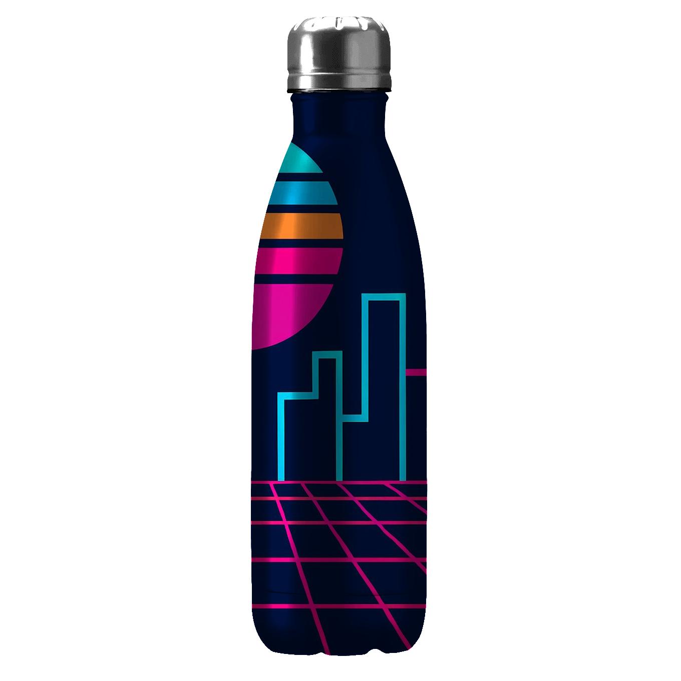 Neon Arcade Horizon personalized water bottles