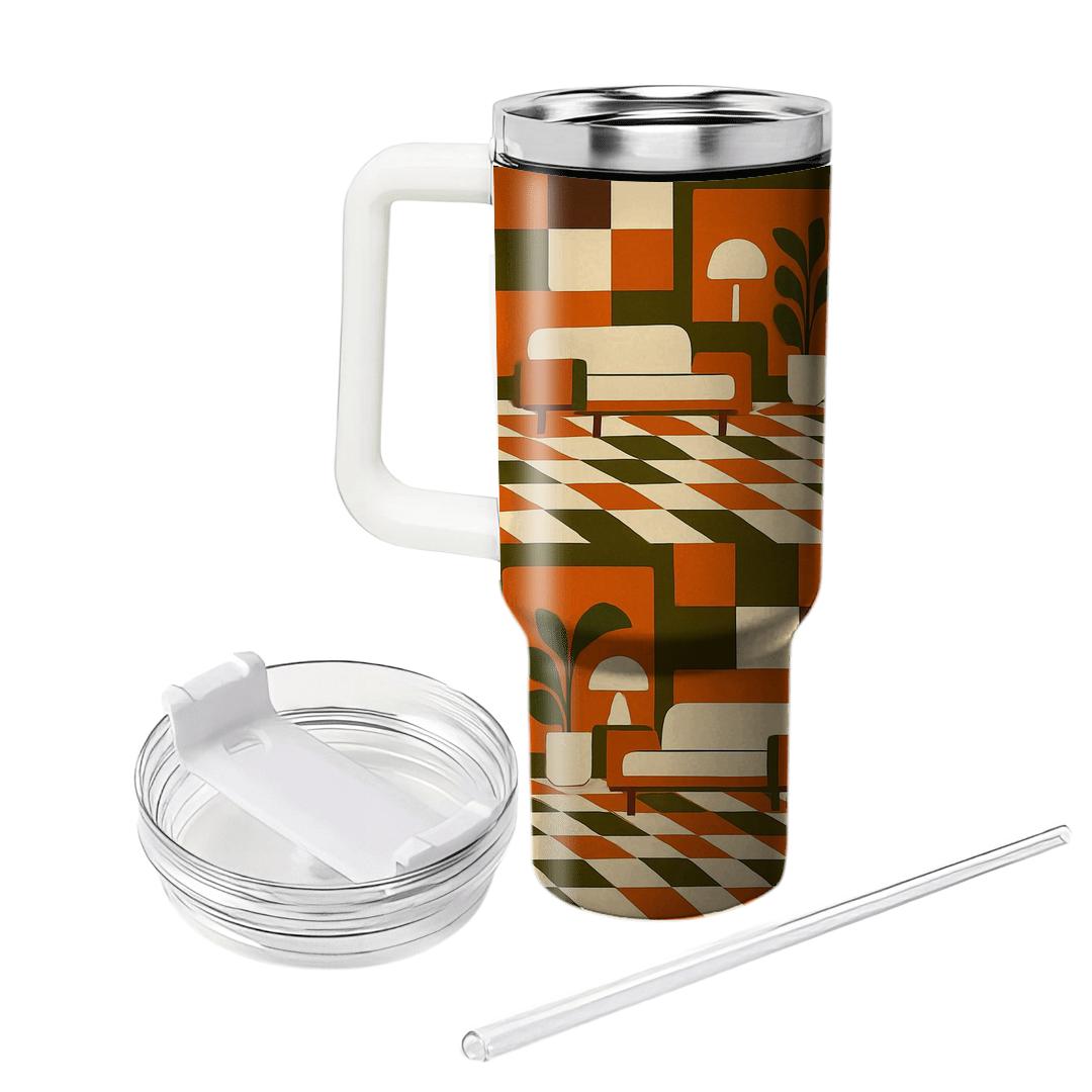 Groove Lounge Checkerboard travel tumblers