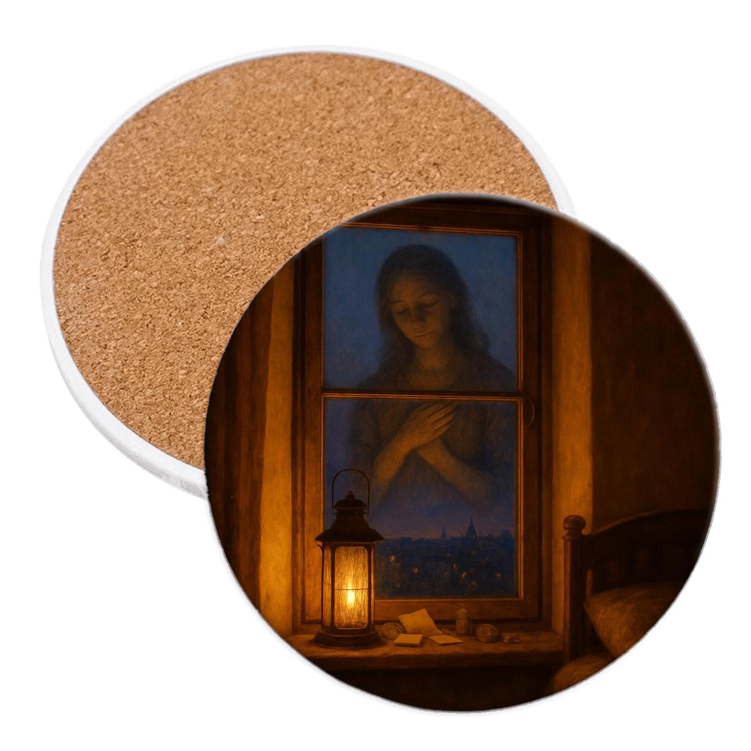 Lanterns In Her Window The Quiet Vigil Of A Mothers Love stone coaster collections