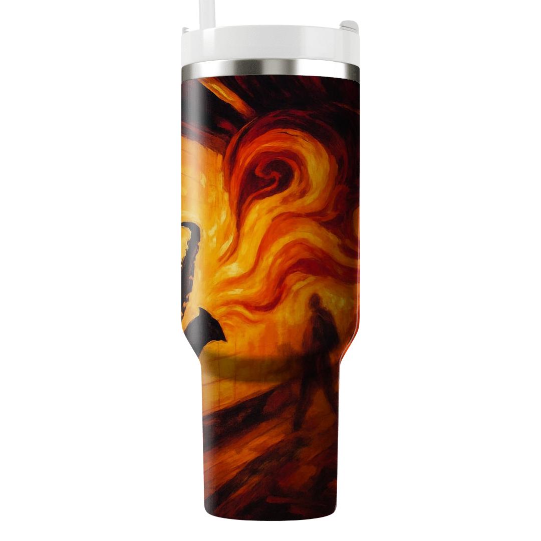 Subway Jazz Color Burst personalized tumblers