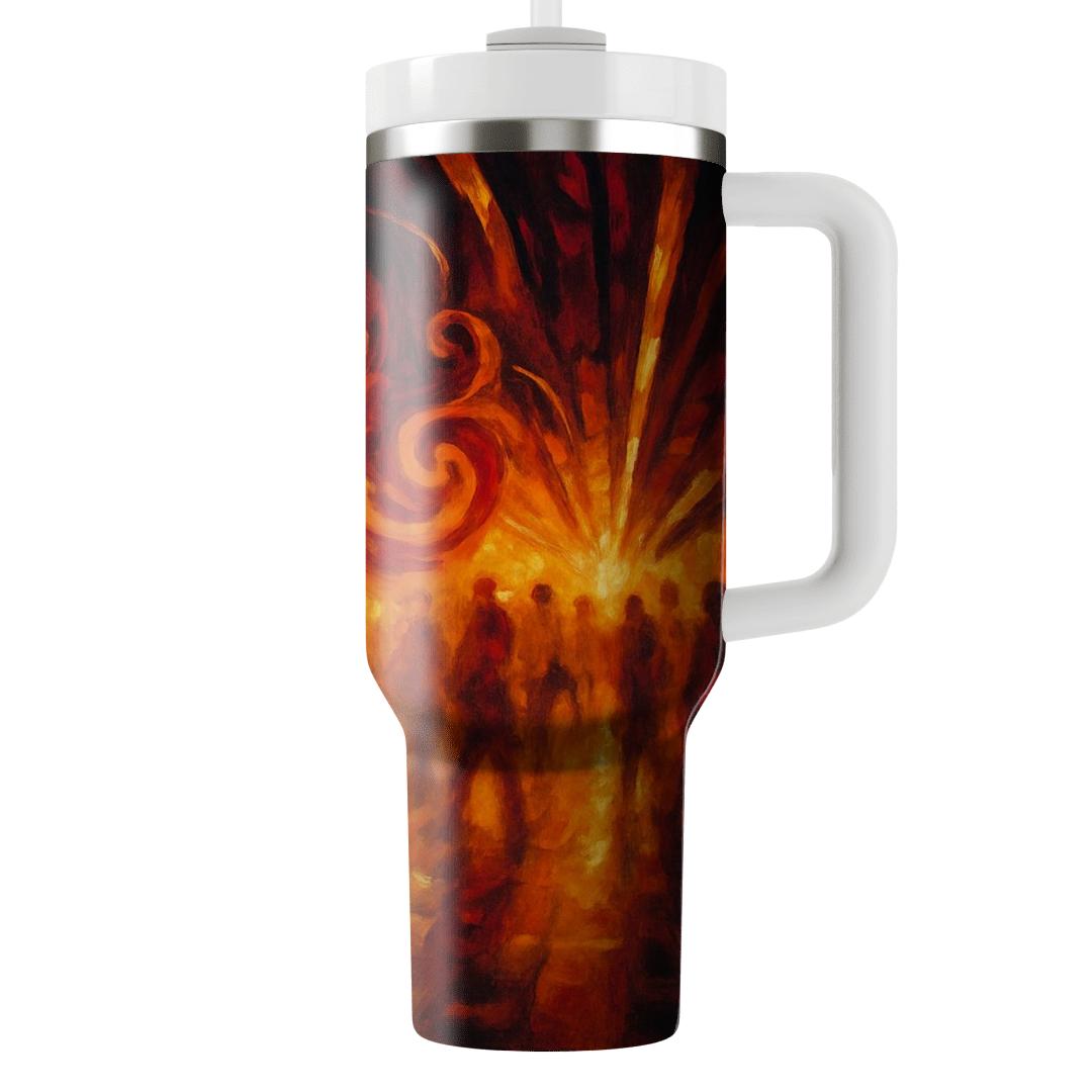 Subway Jazz Color Burst personalized tumblers