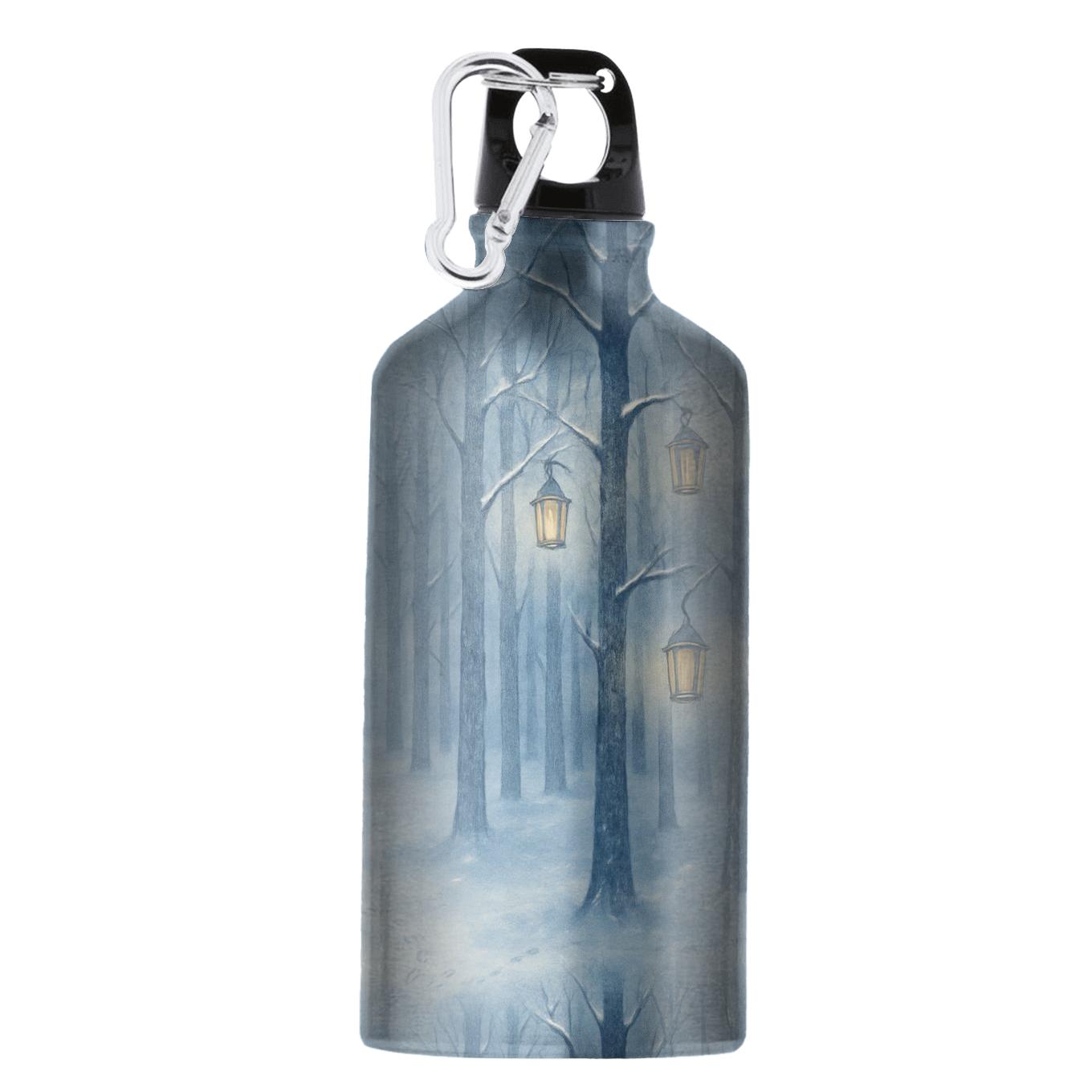 Winter Lantern Forest athletic sports bottles