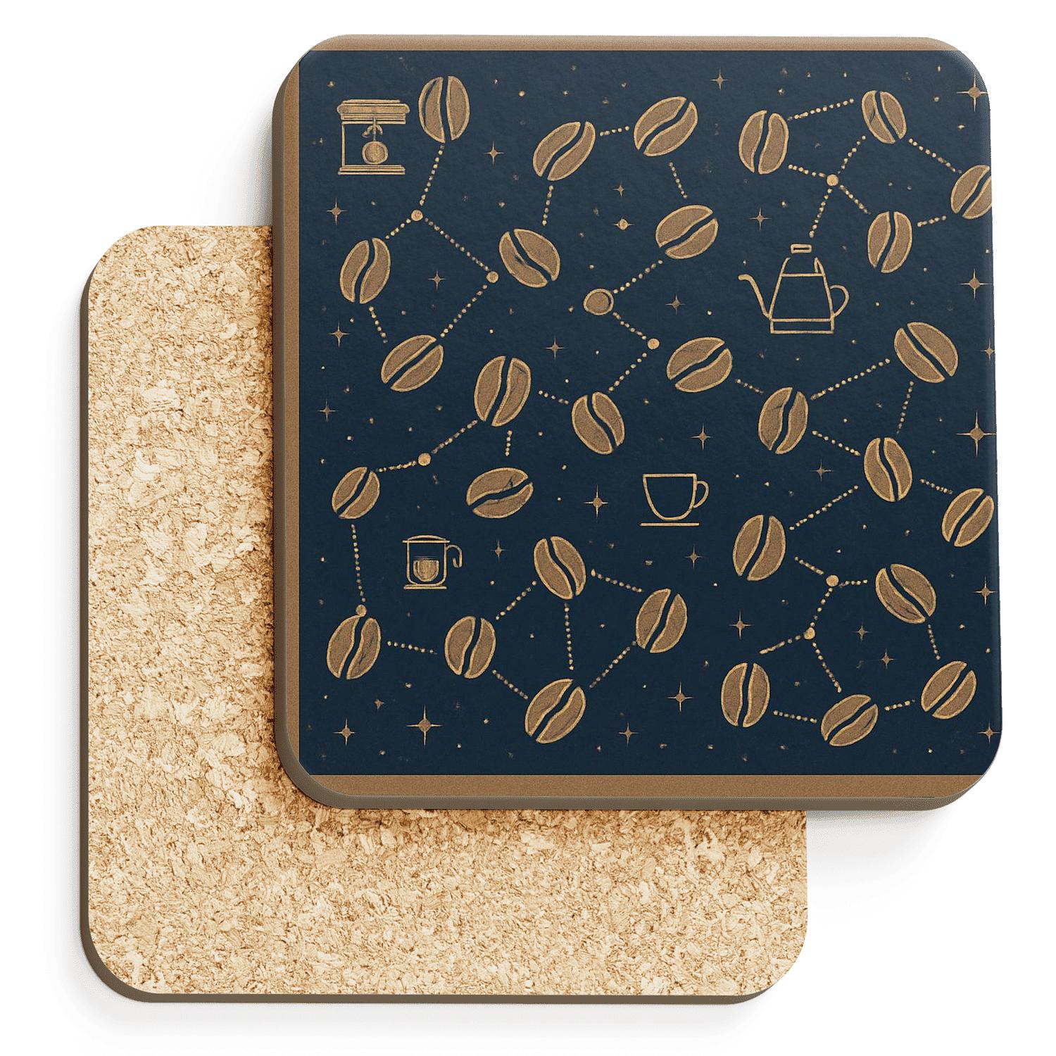 Bean Constellation Blueprint elegant tabletop coasters